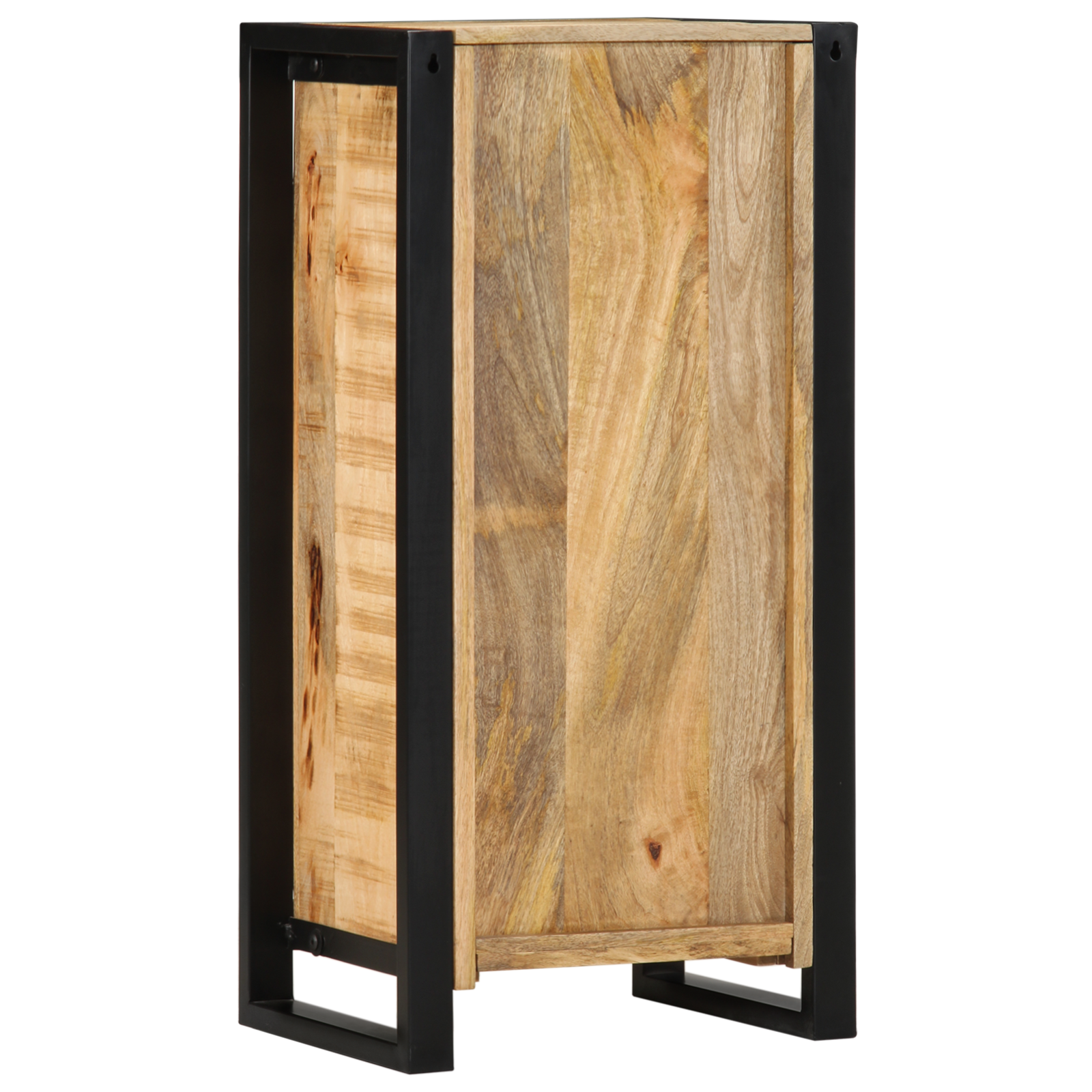 Commode de nuit 40x30x80 cm Bois massif de manguier brut