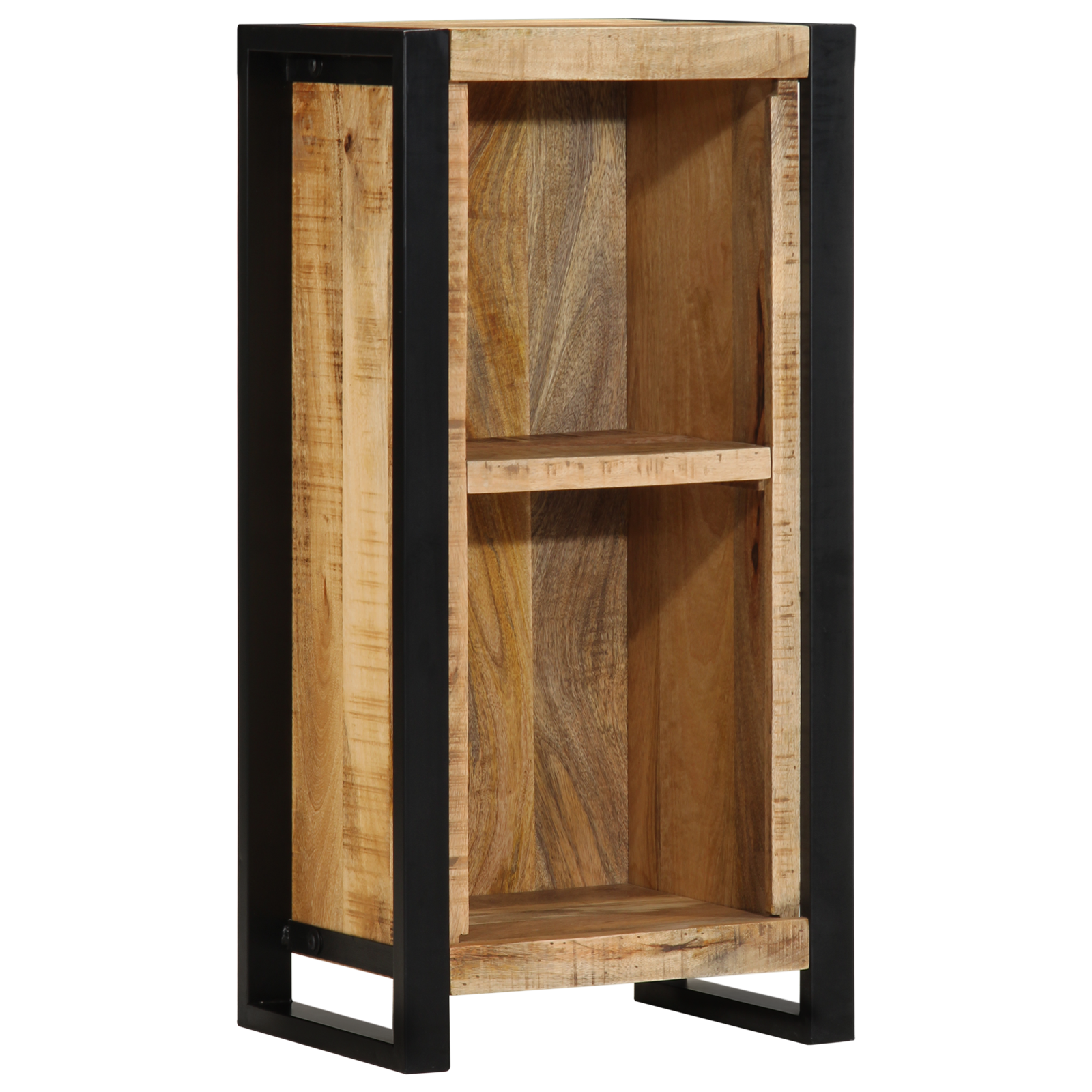 Commode de nuit 40x30x80 cm Bois massif de manguier brut