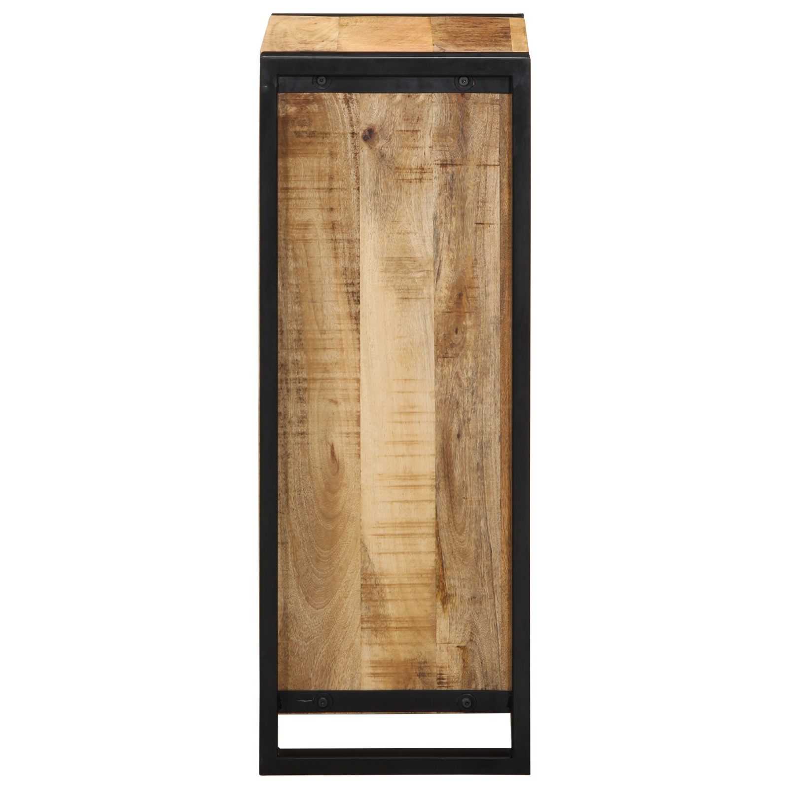 Commode de nuit 40x30x80 cm Bois massif de manguier brut