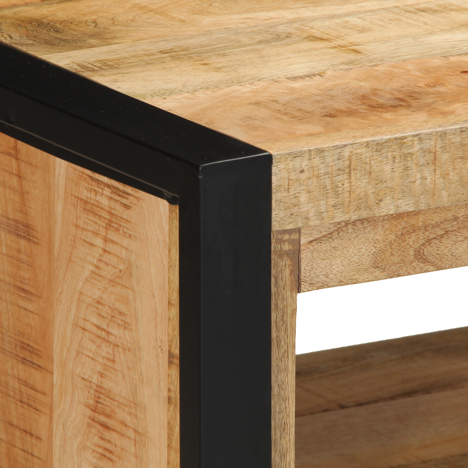 Banc à Chaussures Marron Bois de manguier massif - XIOS