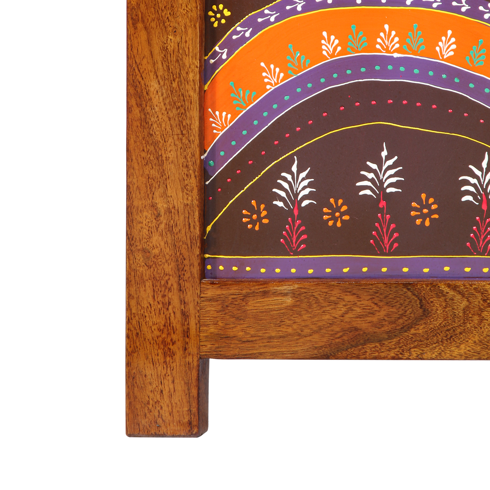 Paravent 3 panneaux marron 35x1.5x160 cm en bois massif acacia
