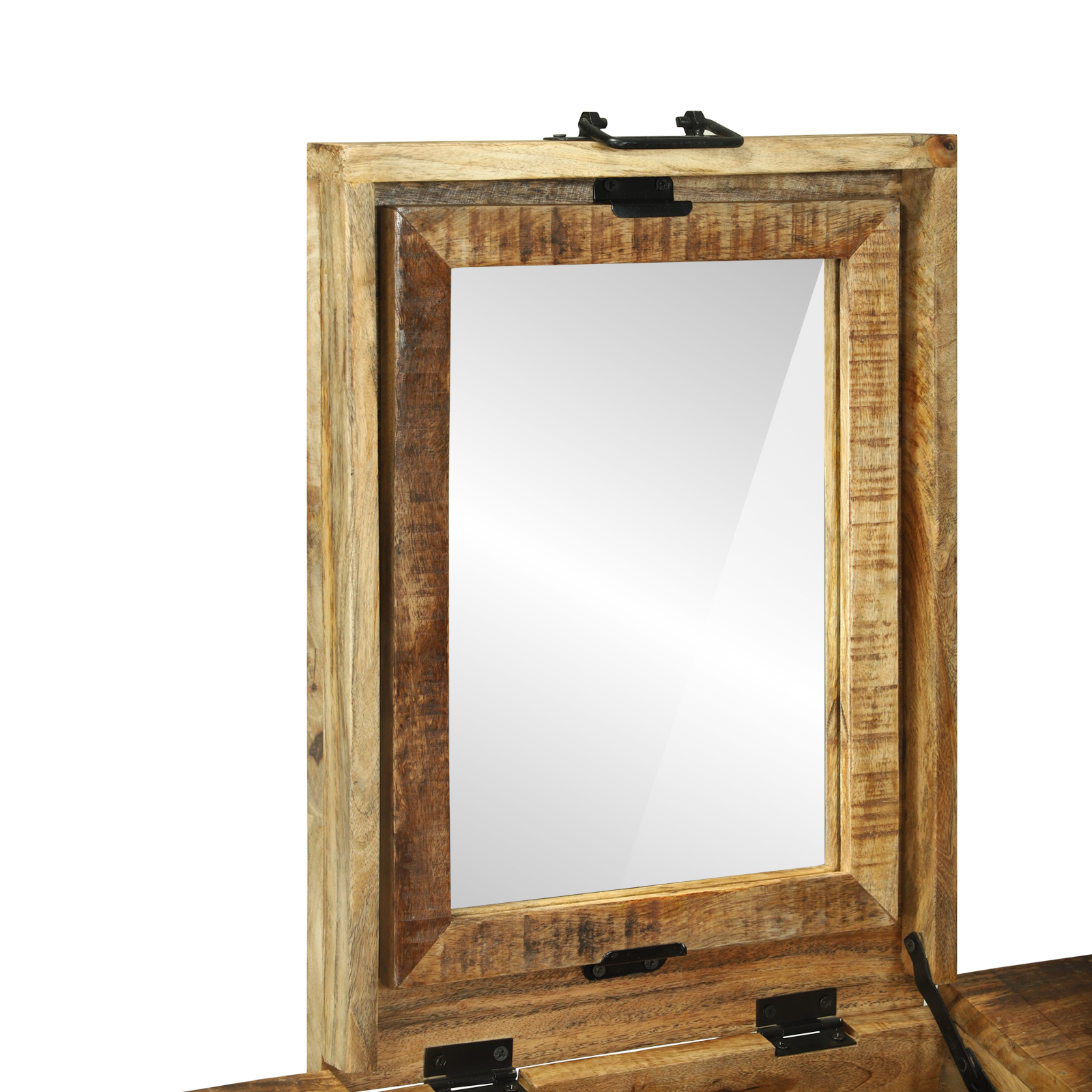 Table de toilette 90x50x75 cm en bois massif de manguier