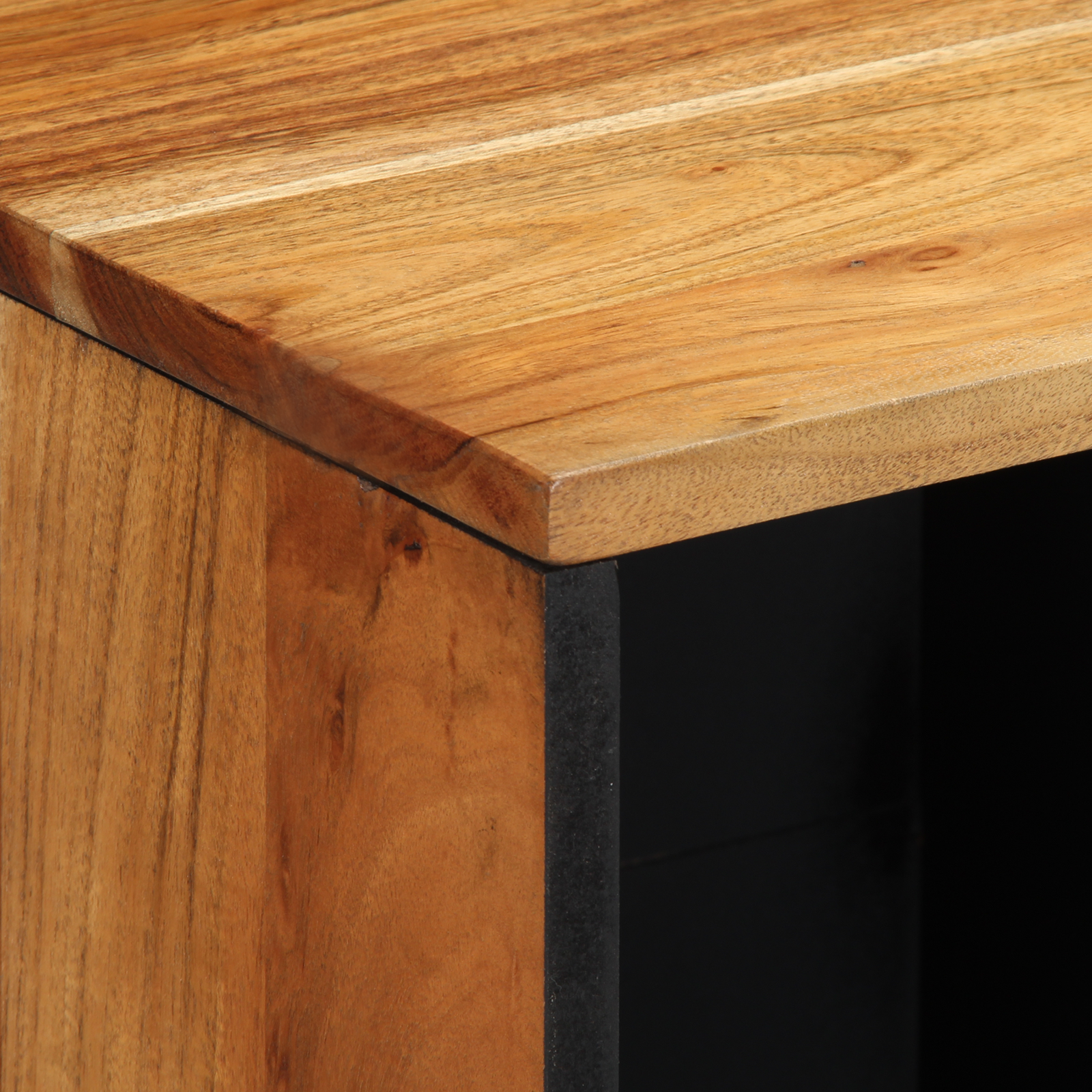 Buffet vidaXL 80x33x75 cm en bois massif d'acacia