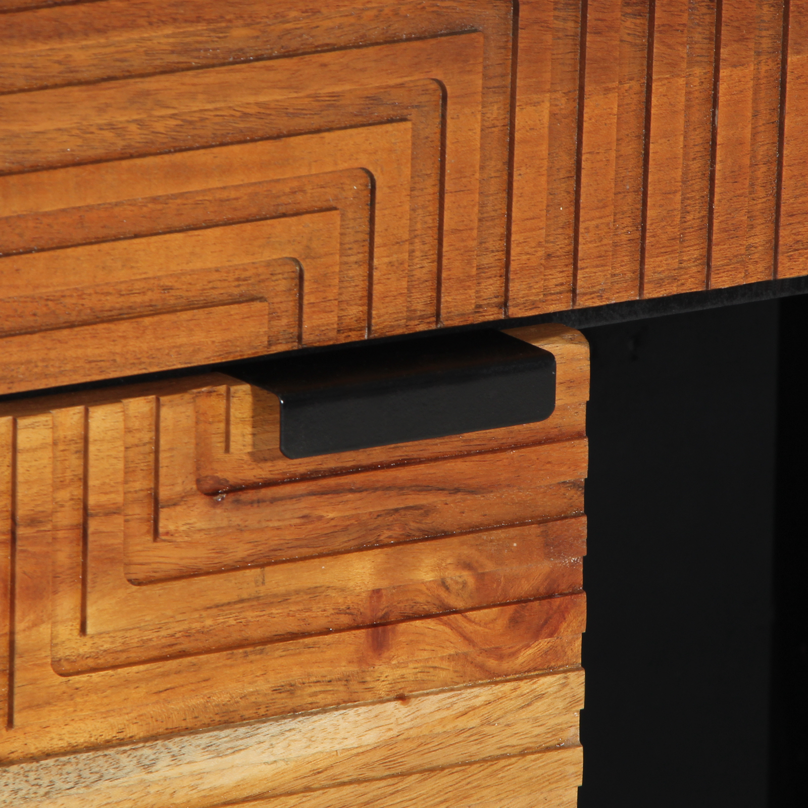 Buffet vidaXL 80x33x75 cm en bois massif d'acacia