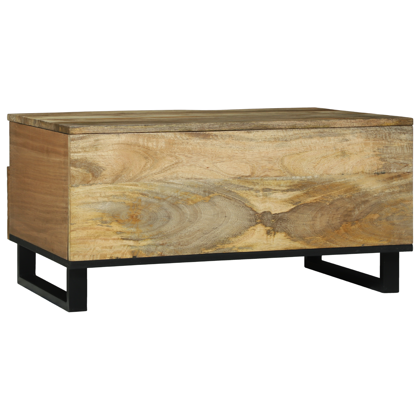 Table Basse - 80 x 54 x 40 cm - Bois de Mangue Solide