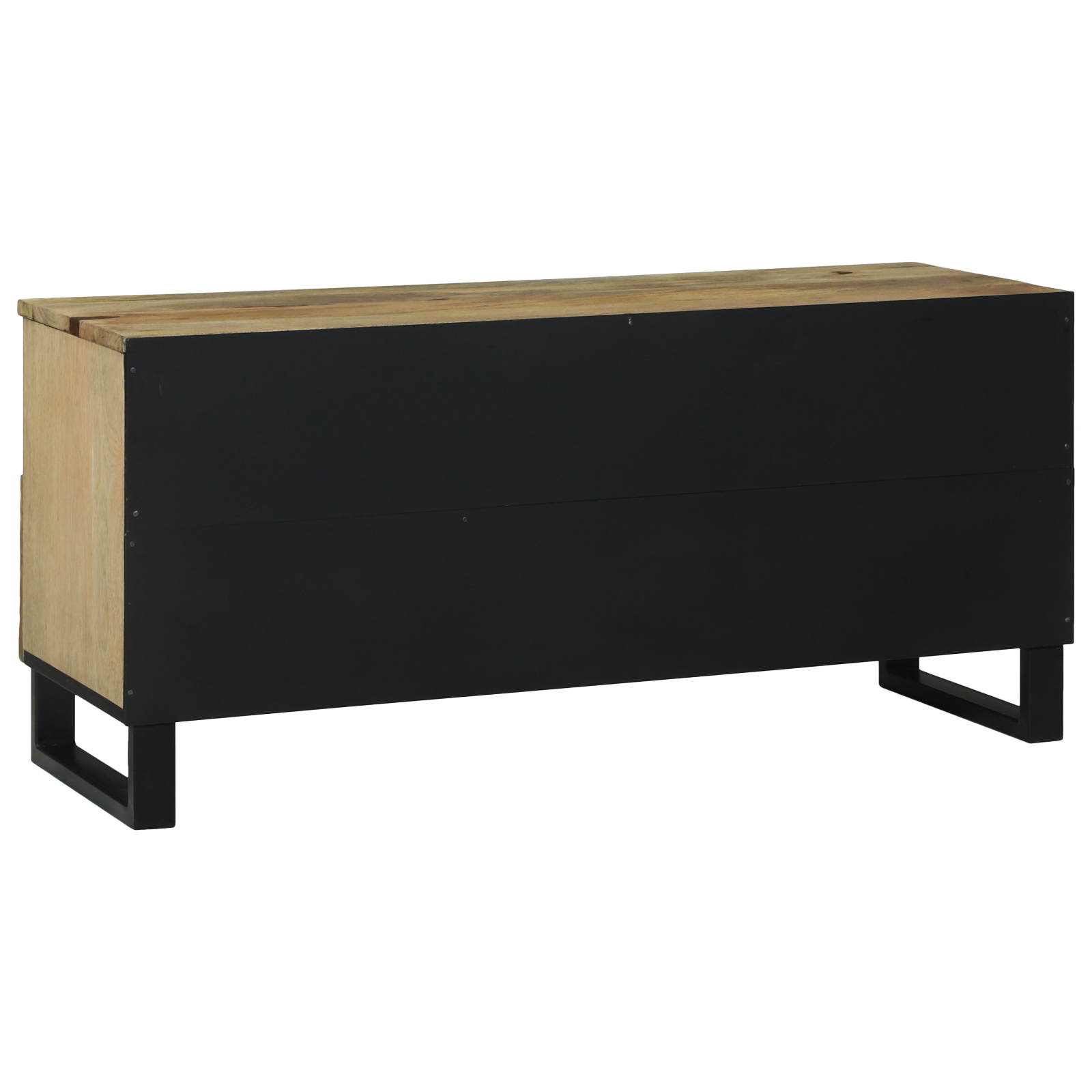 Meuble TV , 100x33.5x46 cm, en bois de manguier massif