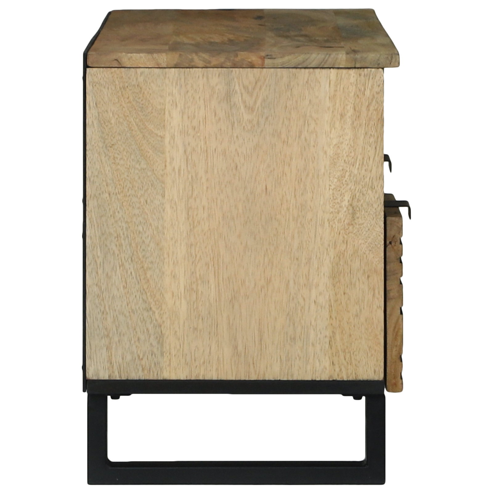Meuble TV , 100x33.5x46 cm, en bois de manguier massif