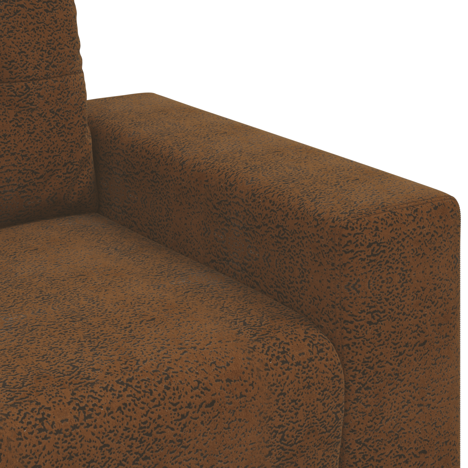 Fauteuil avec coussin Marron Faux cuir et bois - XIOS
