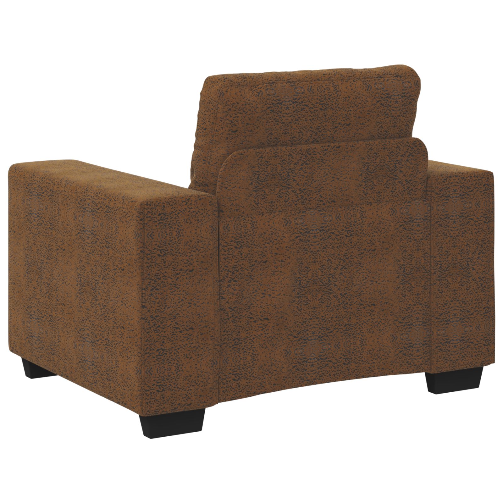 Fauteuil avec coussin Marron Faux cuir et bois - XIOS
