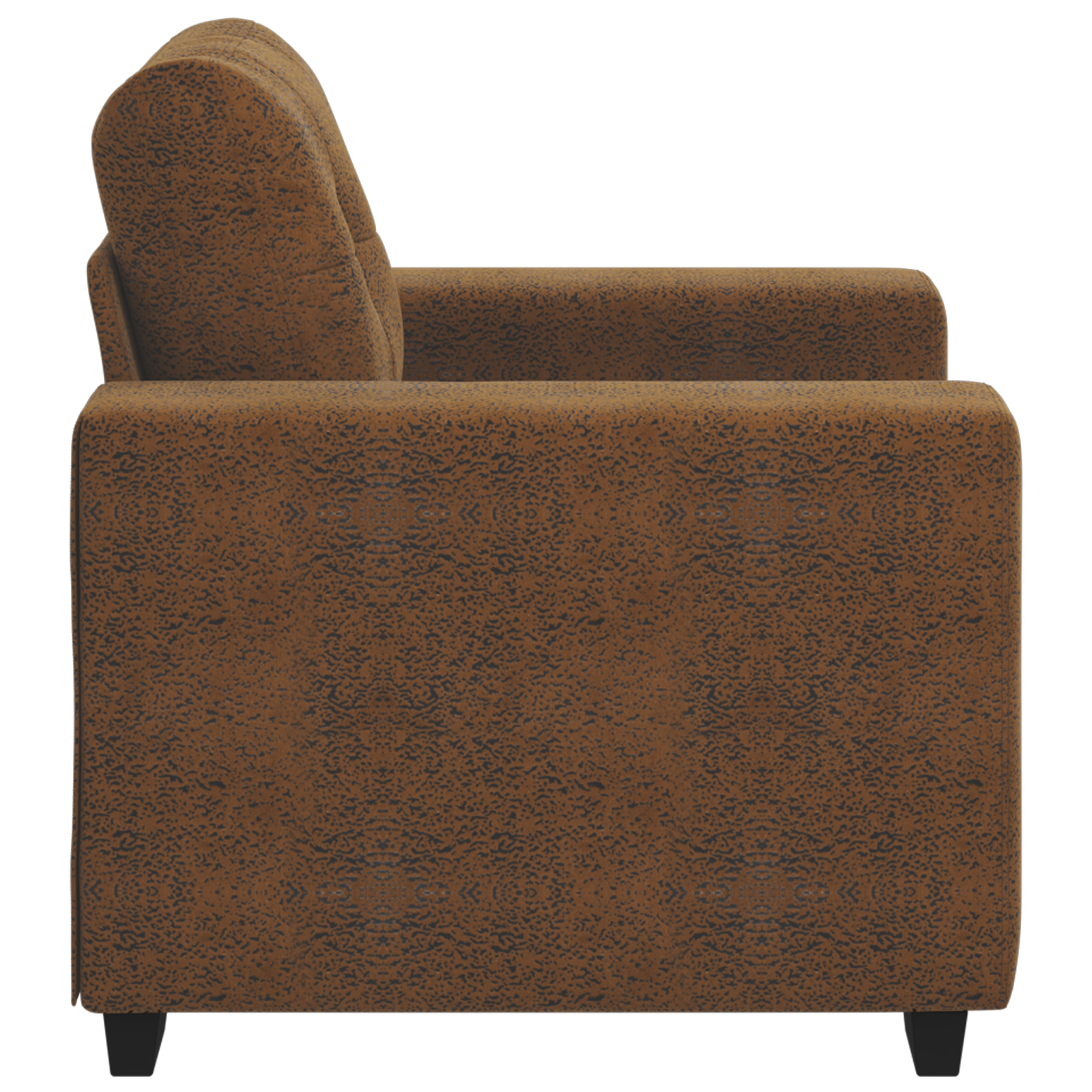 Fauteuil avec coussin Marron Faux cuir et bois - XIOS