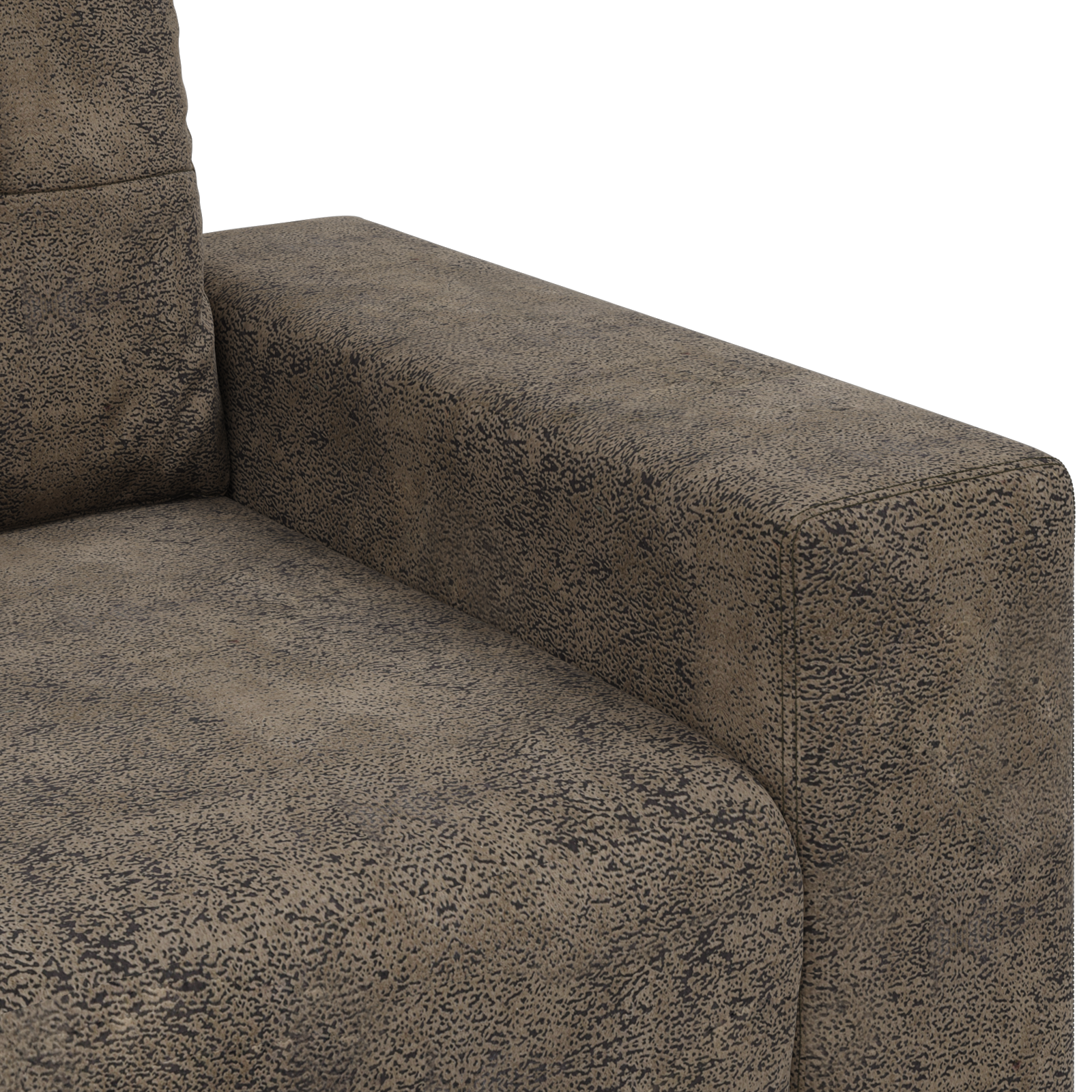 Fauteuil avec coussin Gris foncé Faux cuir - XIOS