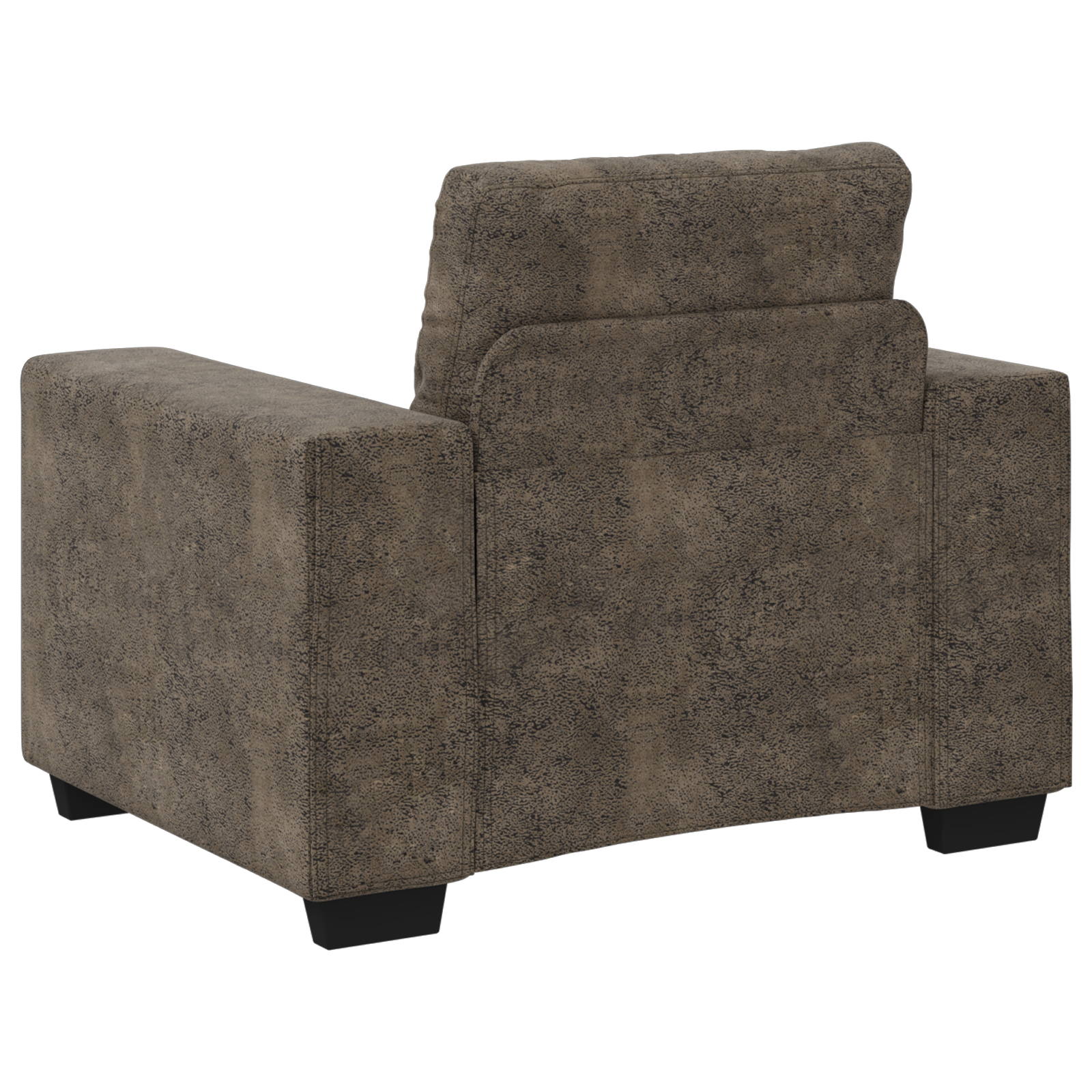 Fauteuil avec coussin Gris foncé Faux cuir - XIOS