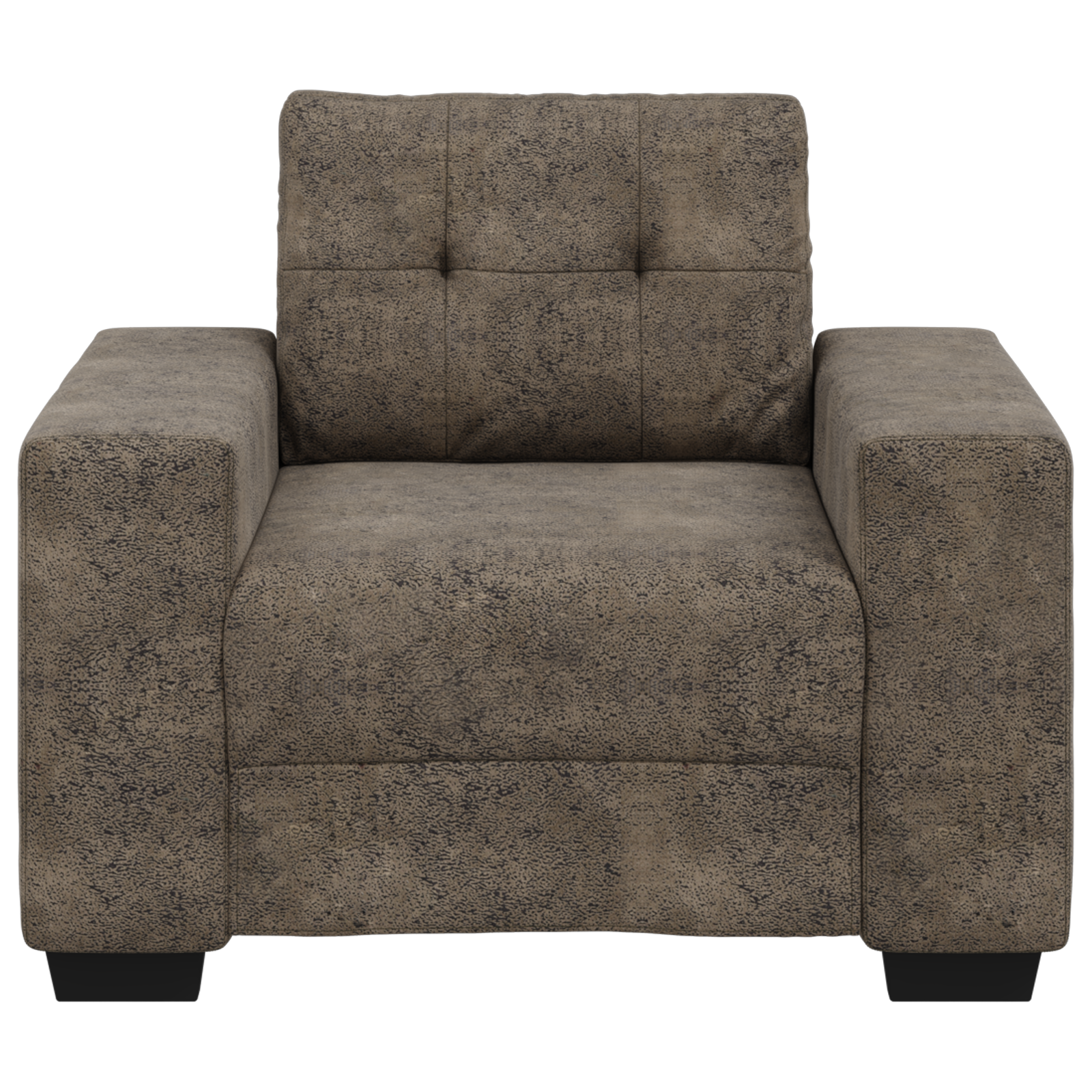 Fauteuil avec coussin Gris foncé Faux cuir - XIOS