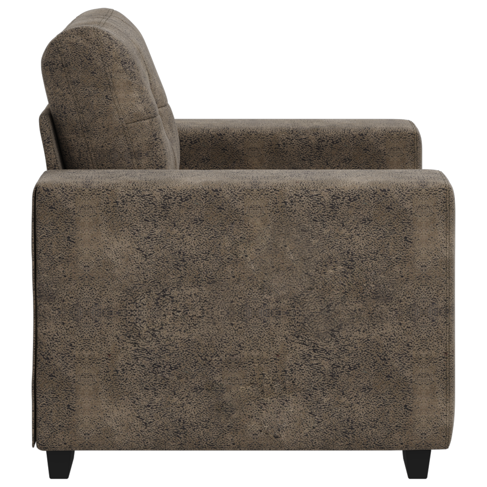 Fauteuil avec coussin Gris foncé Faux cuir - XIOS