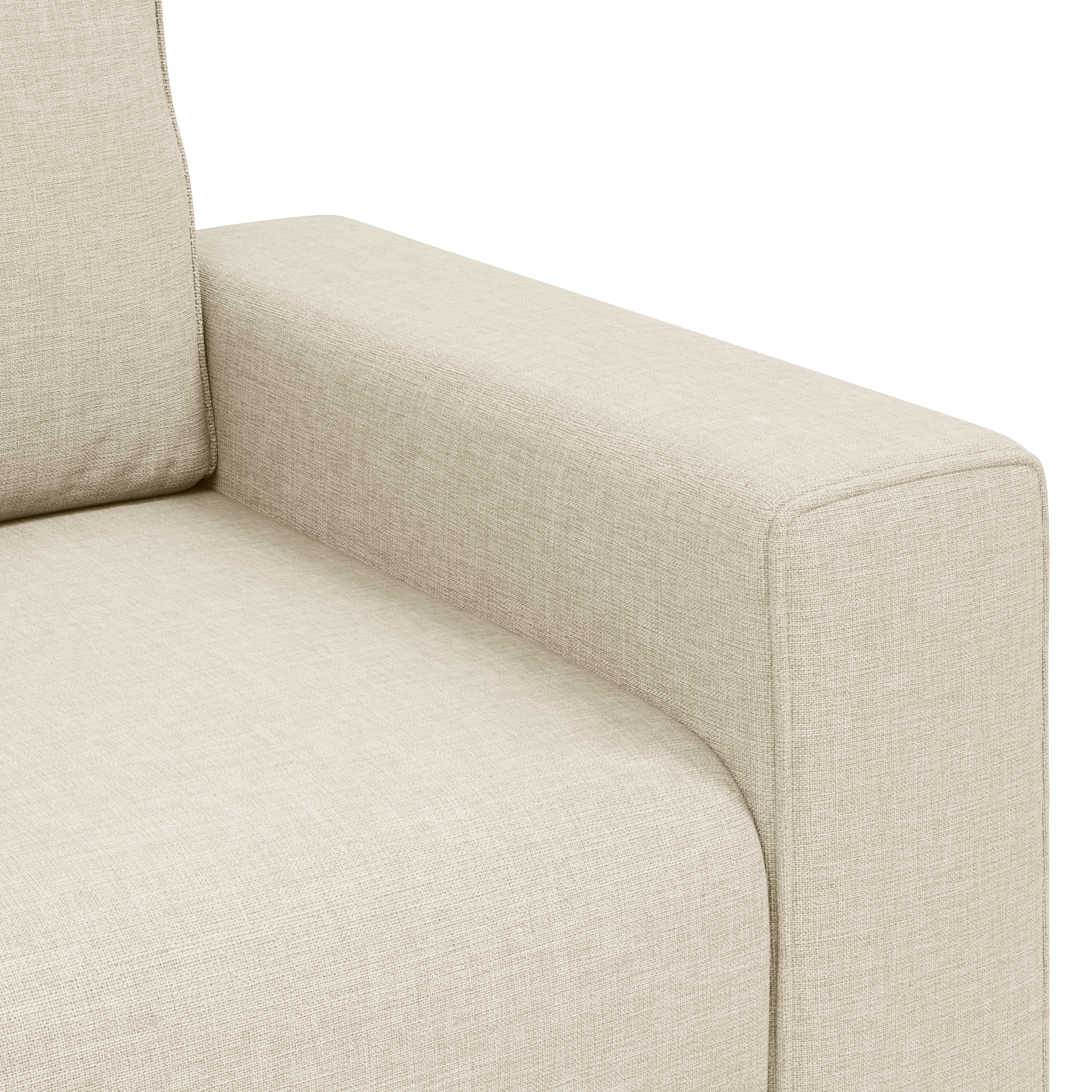 Canapé avec coussin avec oreiller Beige 100 x 77 x 82 cm Lin - XIOS