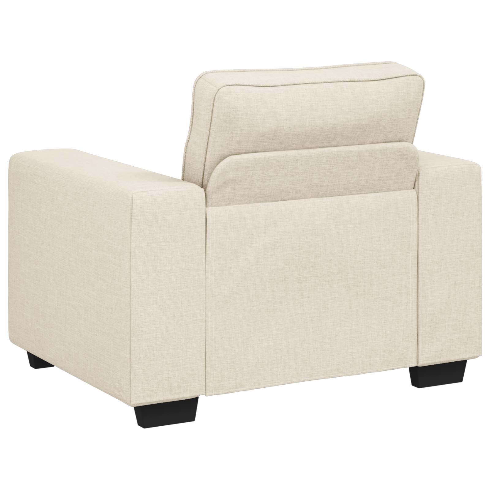 Canapé avec coussin avec oreiller Beige 100 x 77 x 82 cm Lin - XIOS