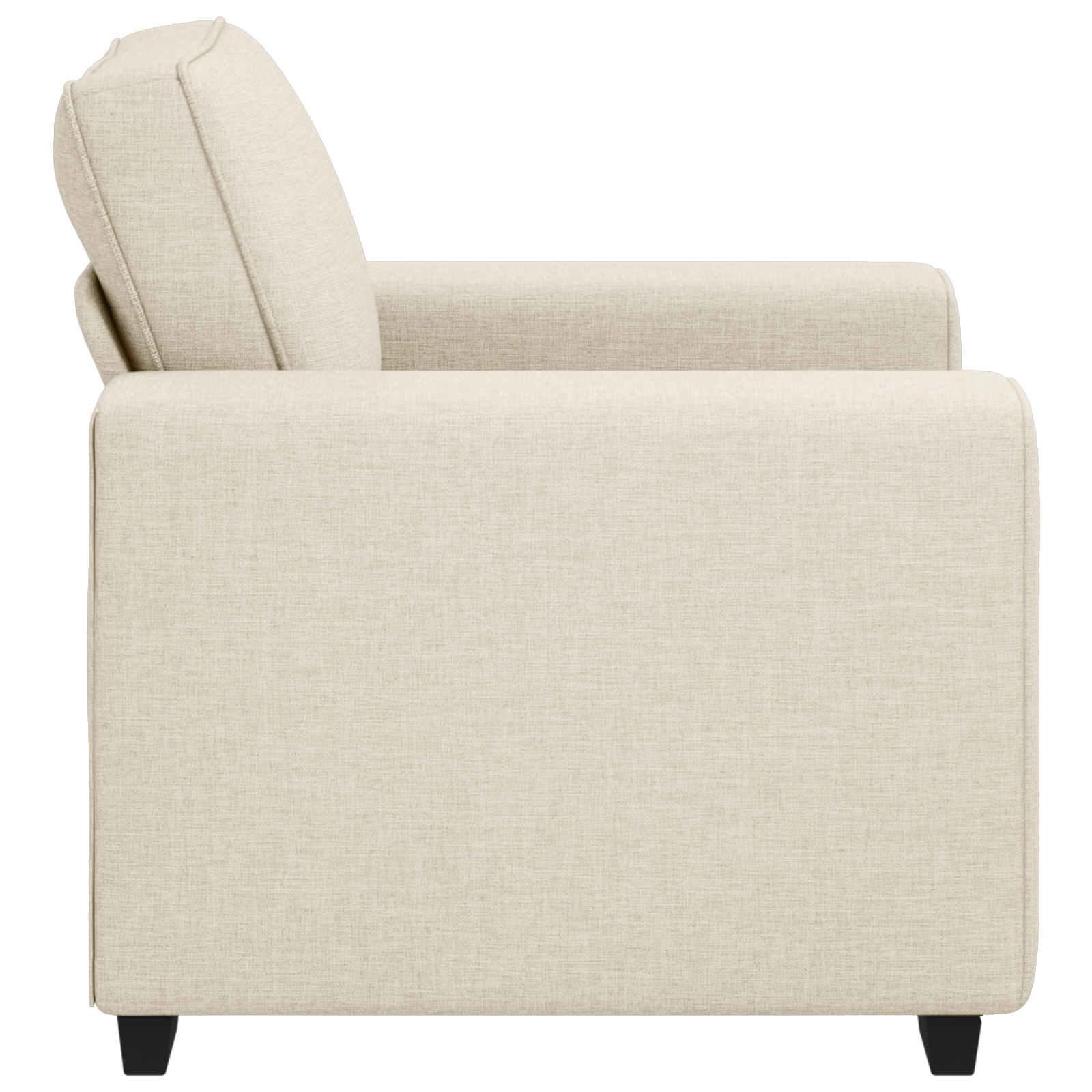 Canapé avec coussin avec oreiller Beige 100 x 77 x 82 cm Lin - XIOS