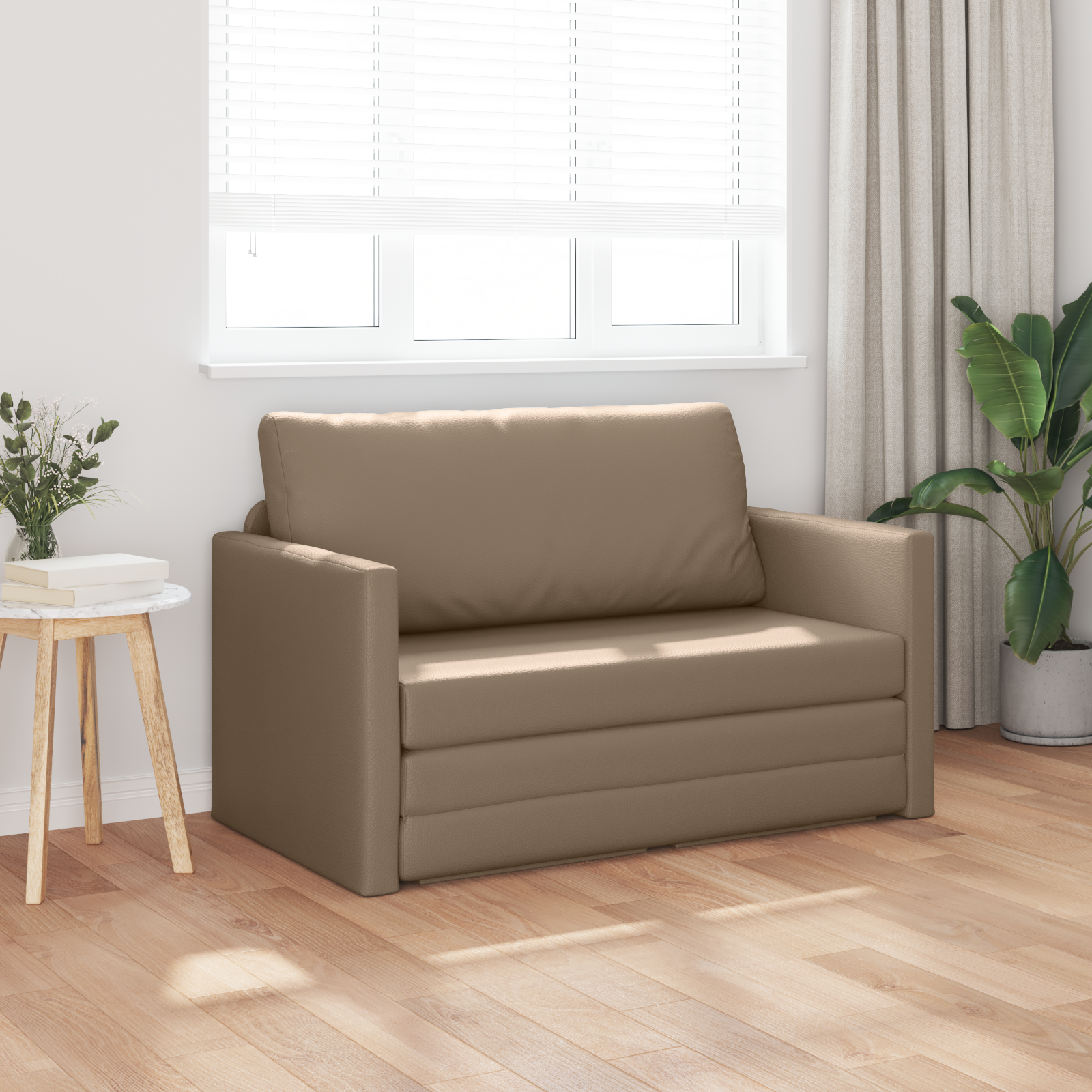 Canapé-Lit Cappuccino 124 x 71 x 78 cm Cuir artificiel - XIOS