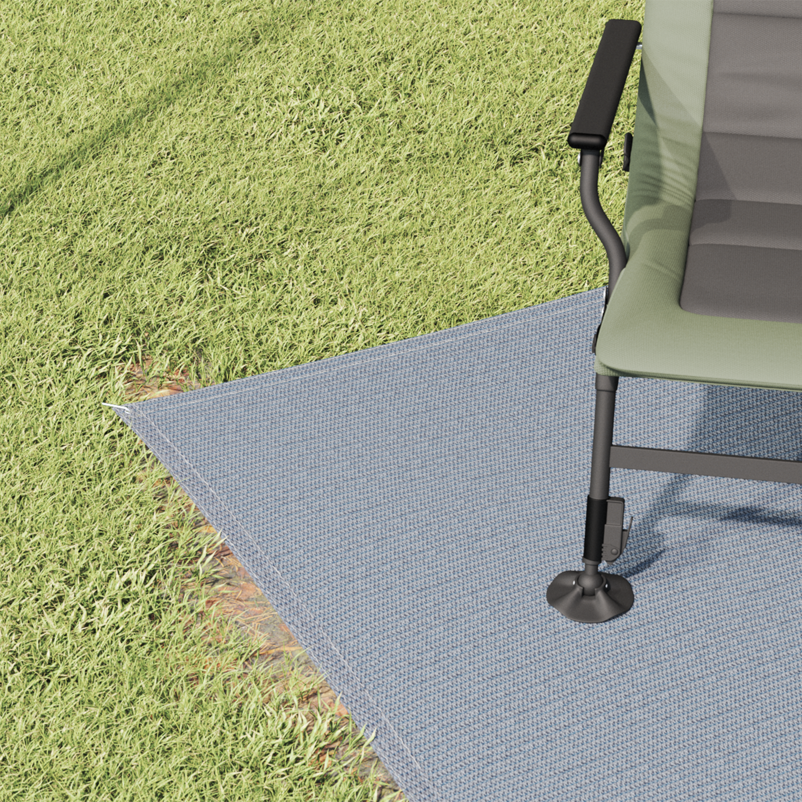 Accessoire de Tente Bleu-gris Polyéthylène 250 x 300 cm Pliable Accessoires de tente vidaXL