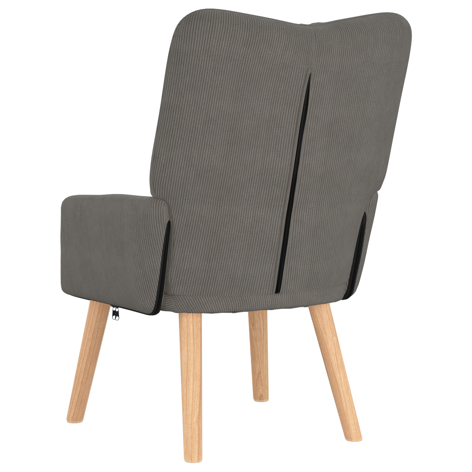 Fauteuil Relaxant VidaXL Gris Clair en Velours Côtelé