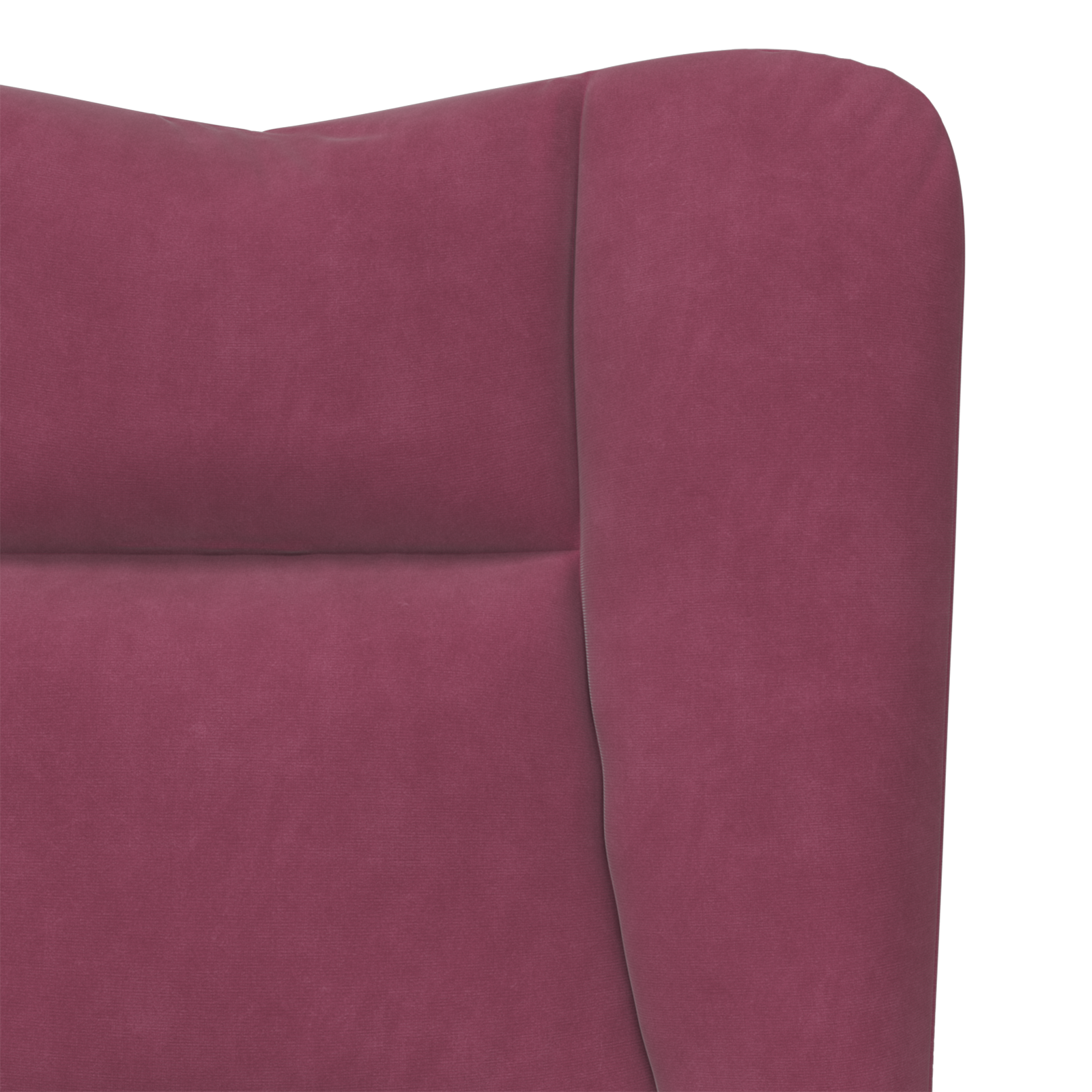 Fauteuil relaxant vidaXL en velours rouge vin