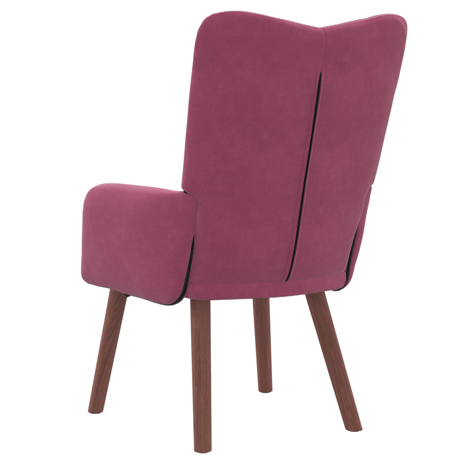 Fauteuil relaxant vidaXL en velours rouge vin