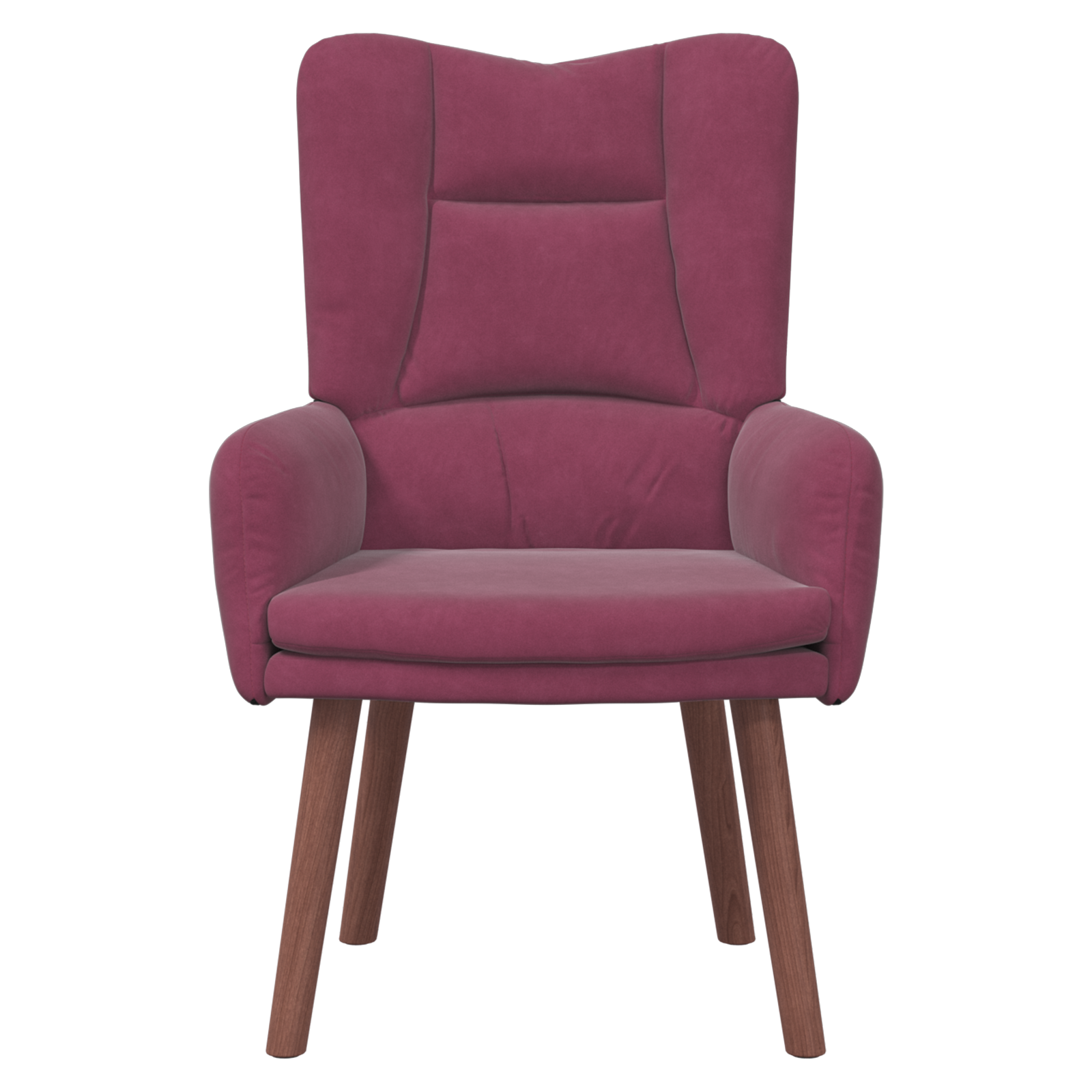 Fauteuil relaxant vidaXL en velours rouge vin