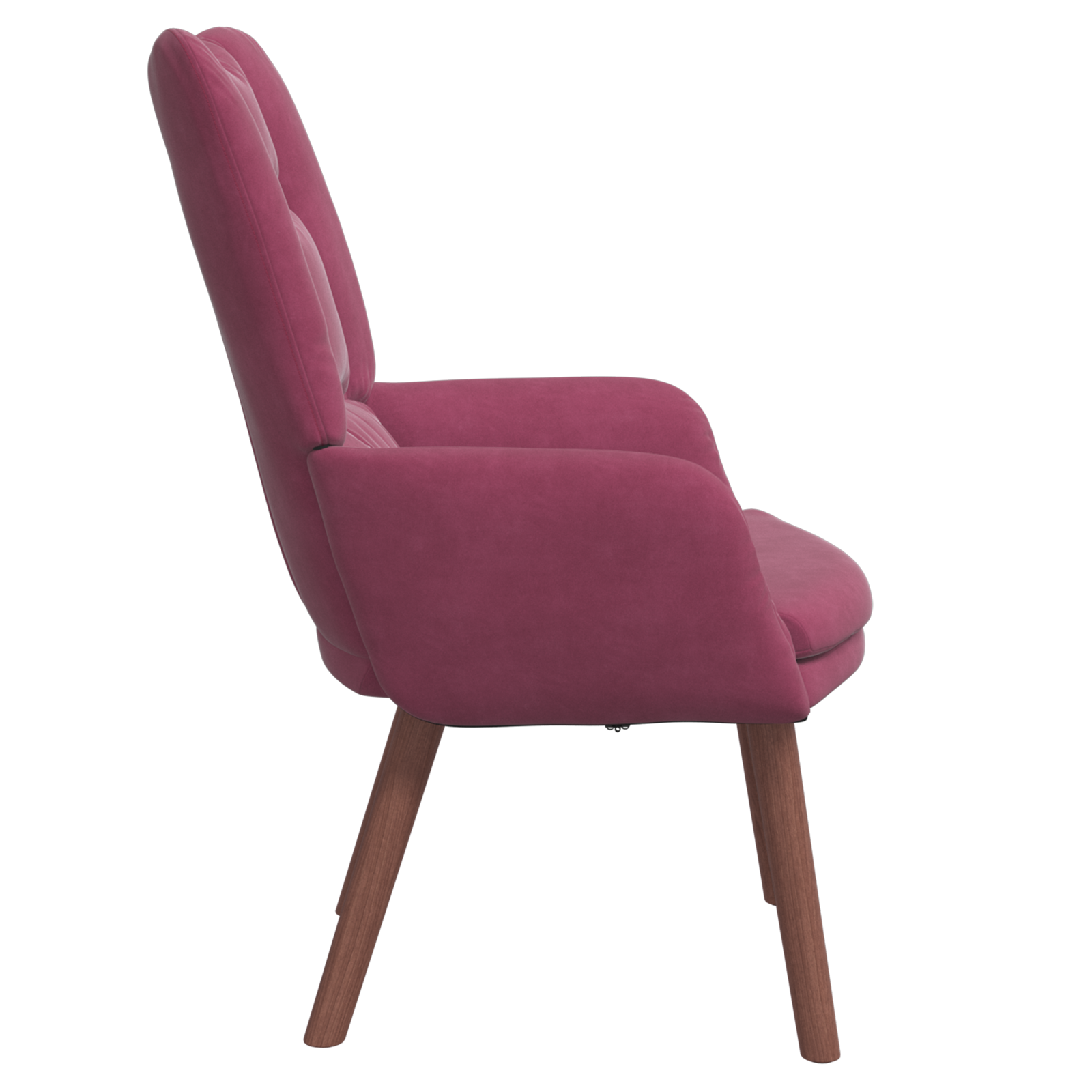 Fauteuil relaxant vidaXL en velours rouge vin