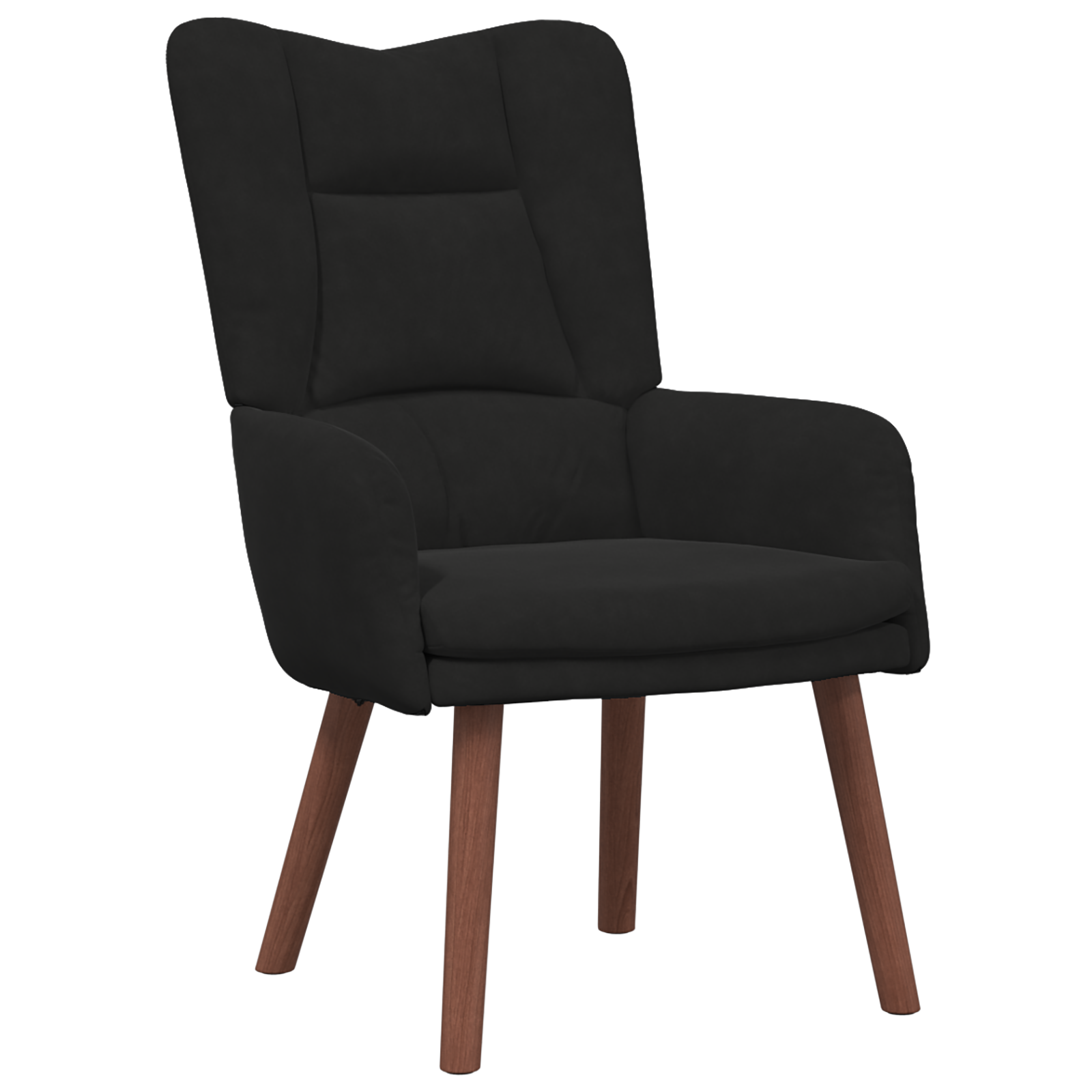 Fauteuil Relaxant en Velours Noir