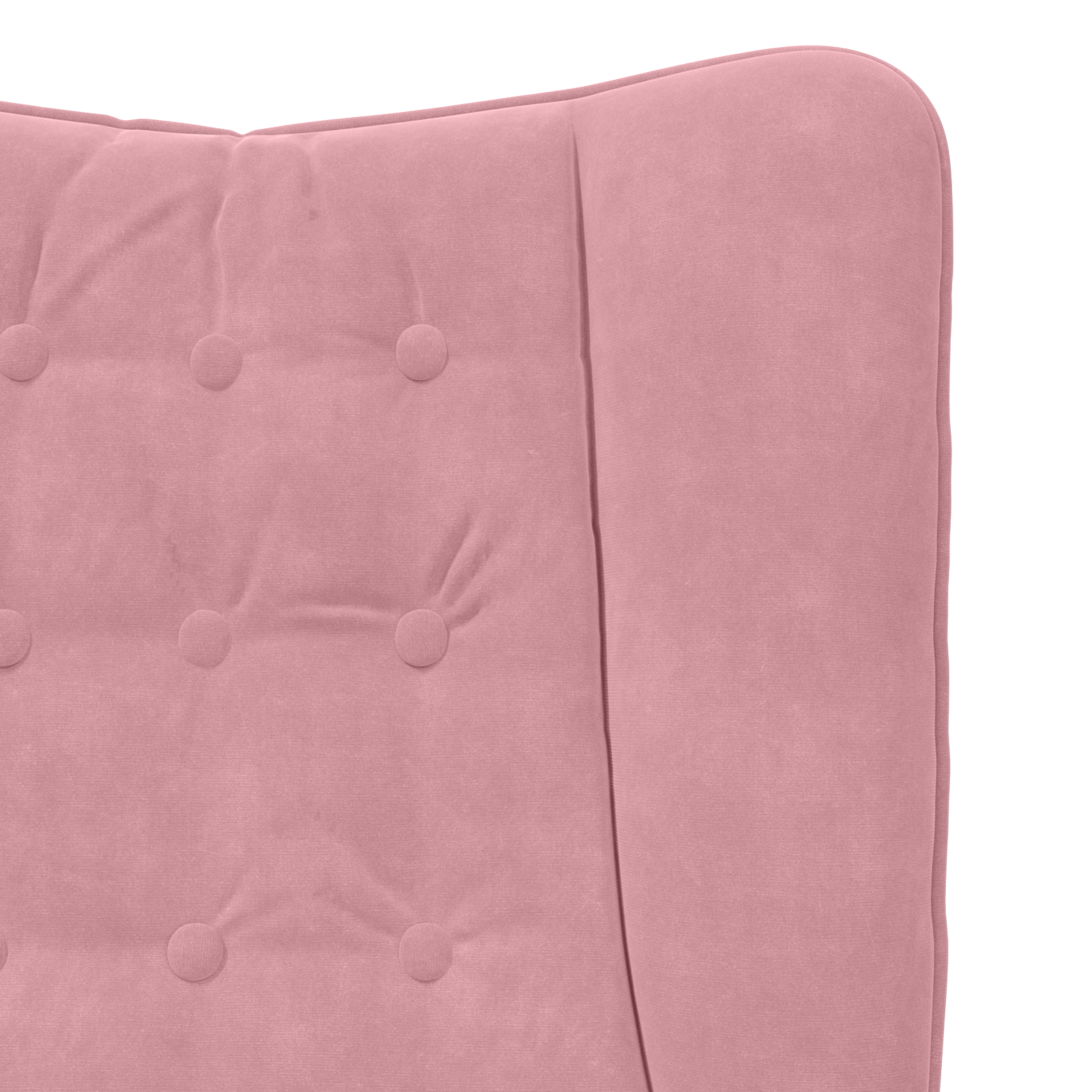 Fauteuil Relaxant en Velours Rose