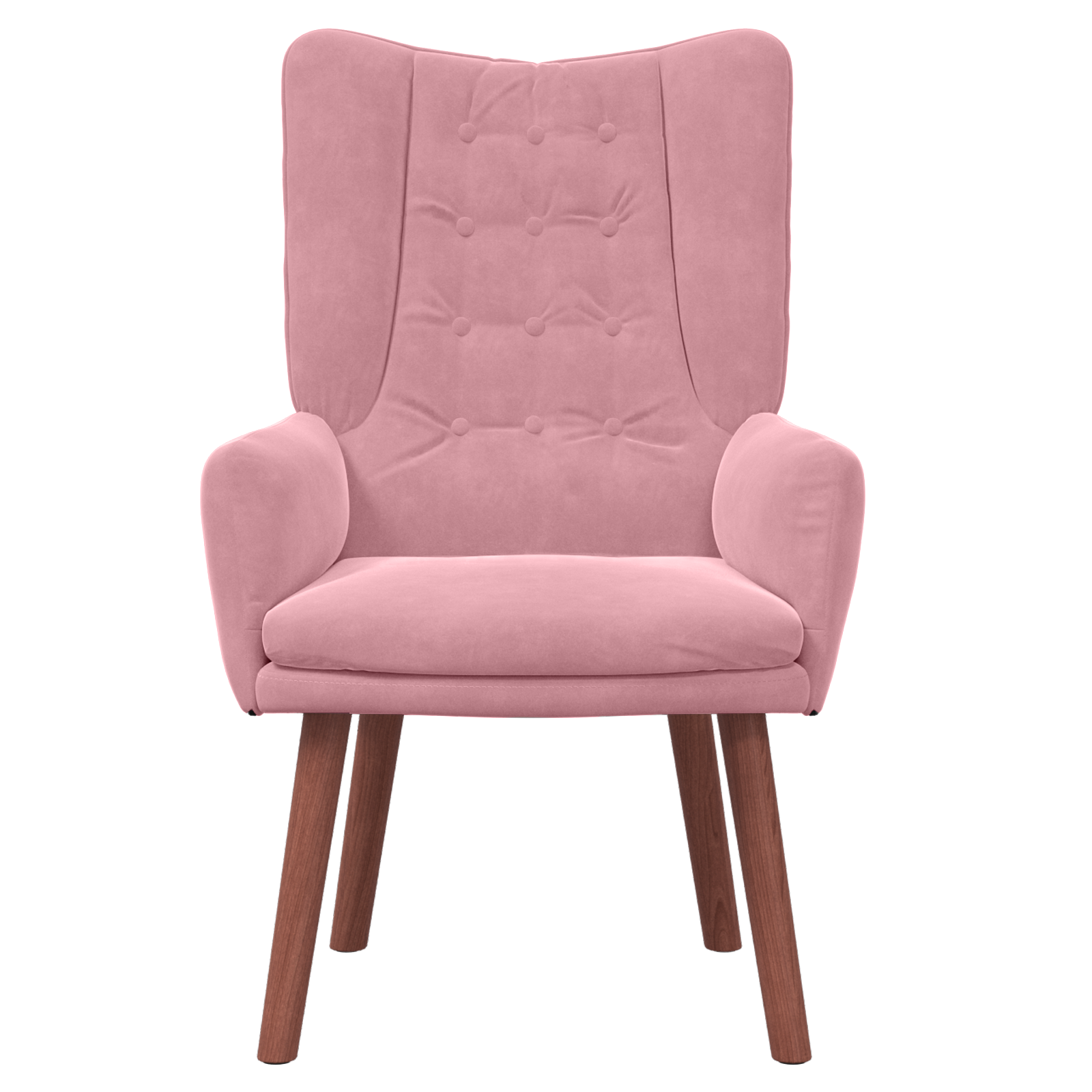 Fauteuil Relaxant en Velours Rose