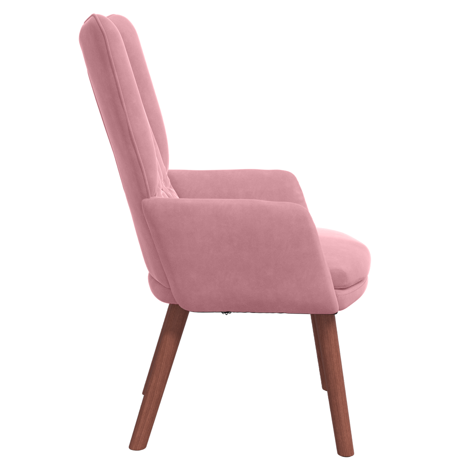 Fauteuil Relaxant en Velours Rose