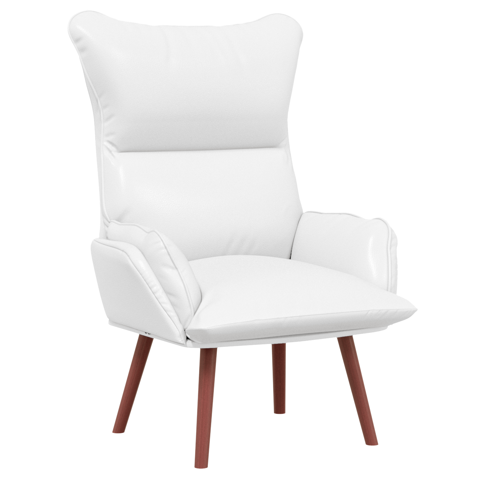 Fauteuil relaxant vidaXL en faux cuir blanc