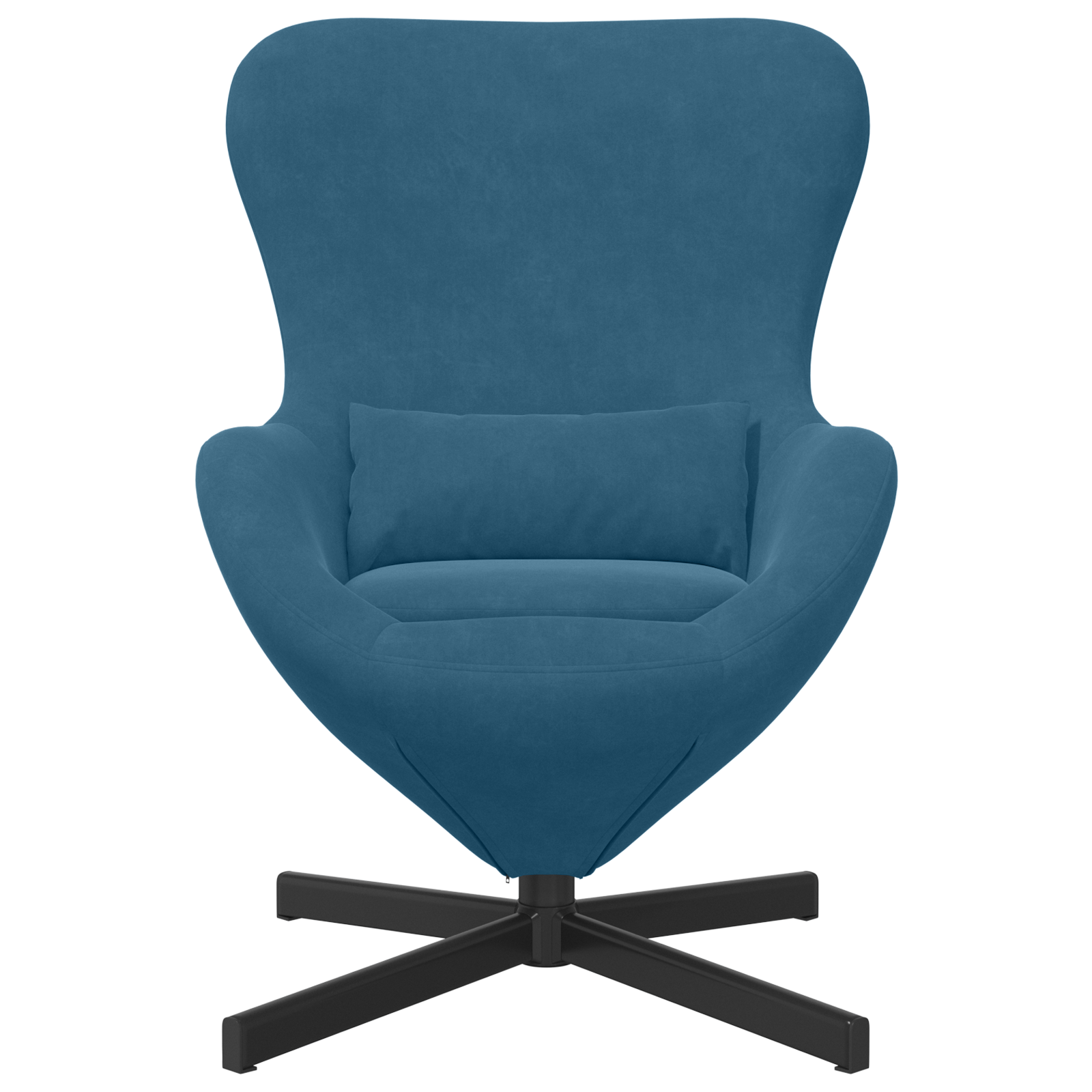 Fauteuil œuf Bleu 63 x 73 x 90 cm Velours - XIOS