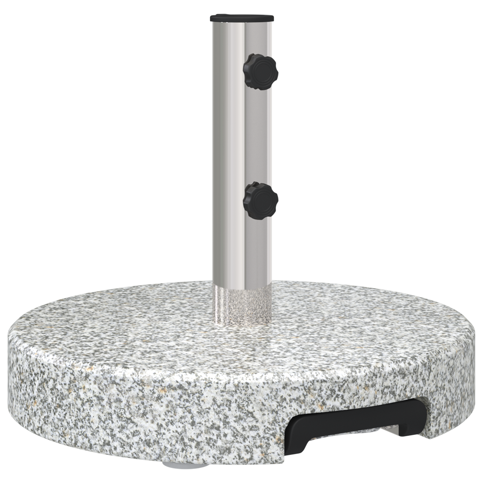 Base de parasol mobile avec poignée Gris Granit 29 kg Ronde Supports pour parasols vidaXL
