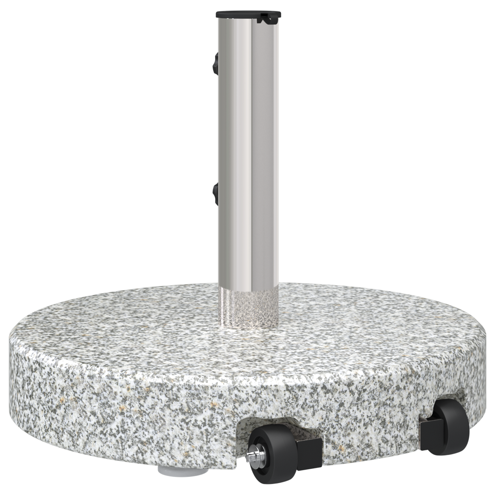 Base de parasol mobile avec poignée Gris Granit 29 kg Ronde Supports pour parasols vidaXL