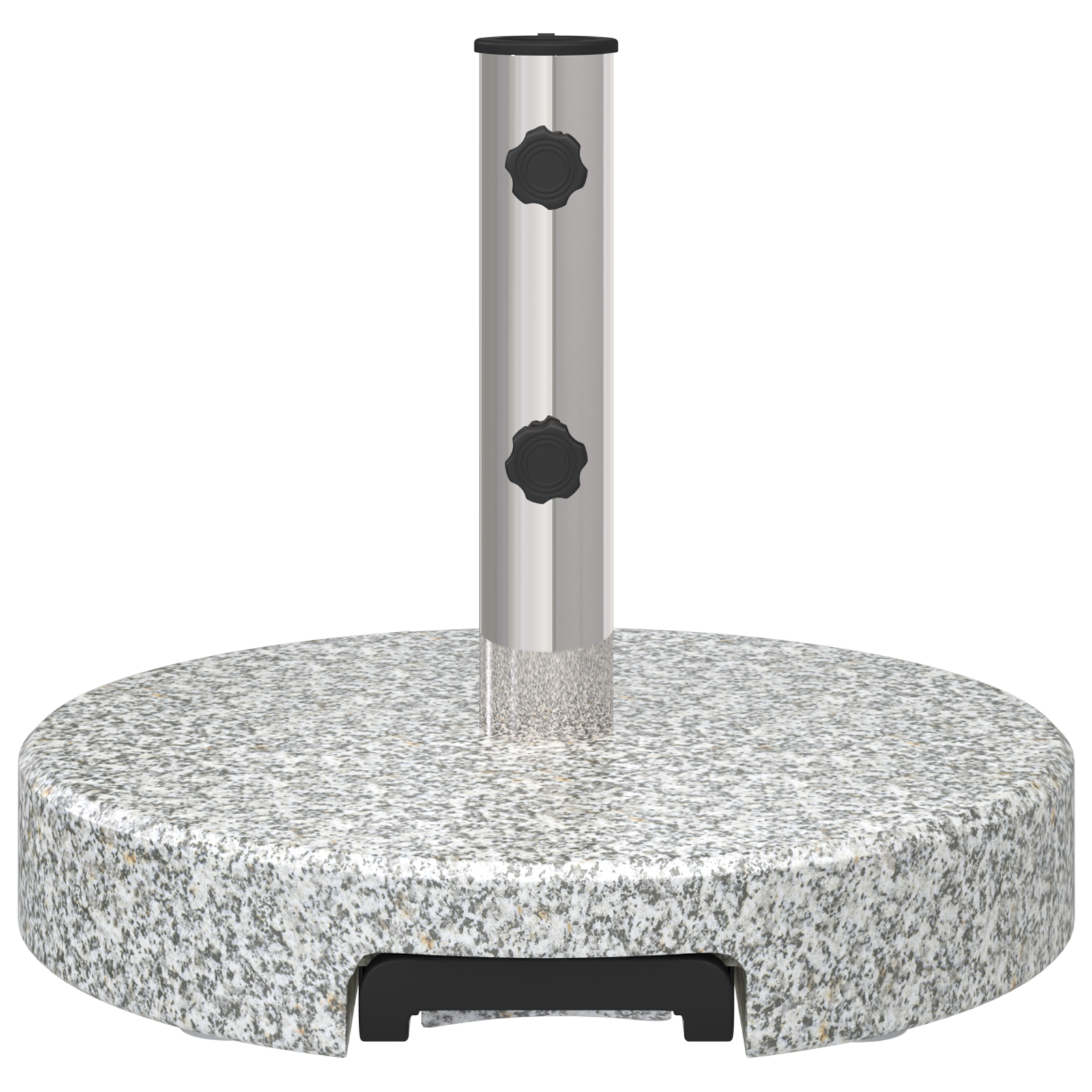 Base de parasol mobile avec poignée Gris Granit 29 kg Ronde Supports pour parasols vidaXL
