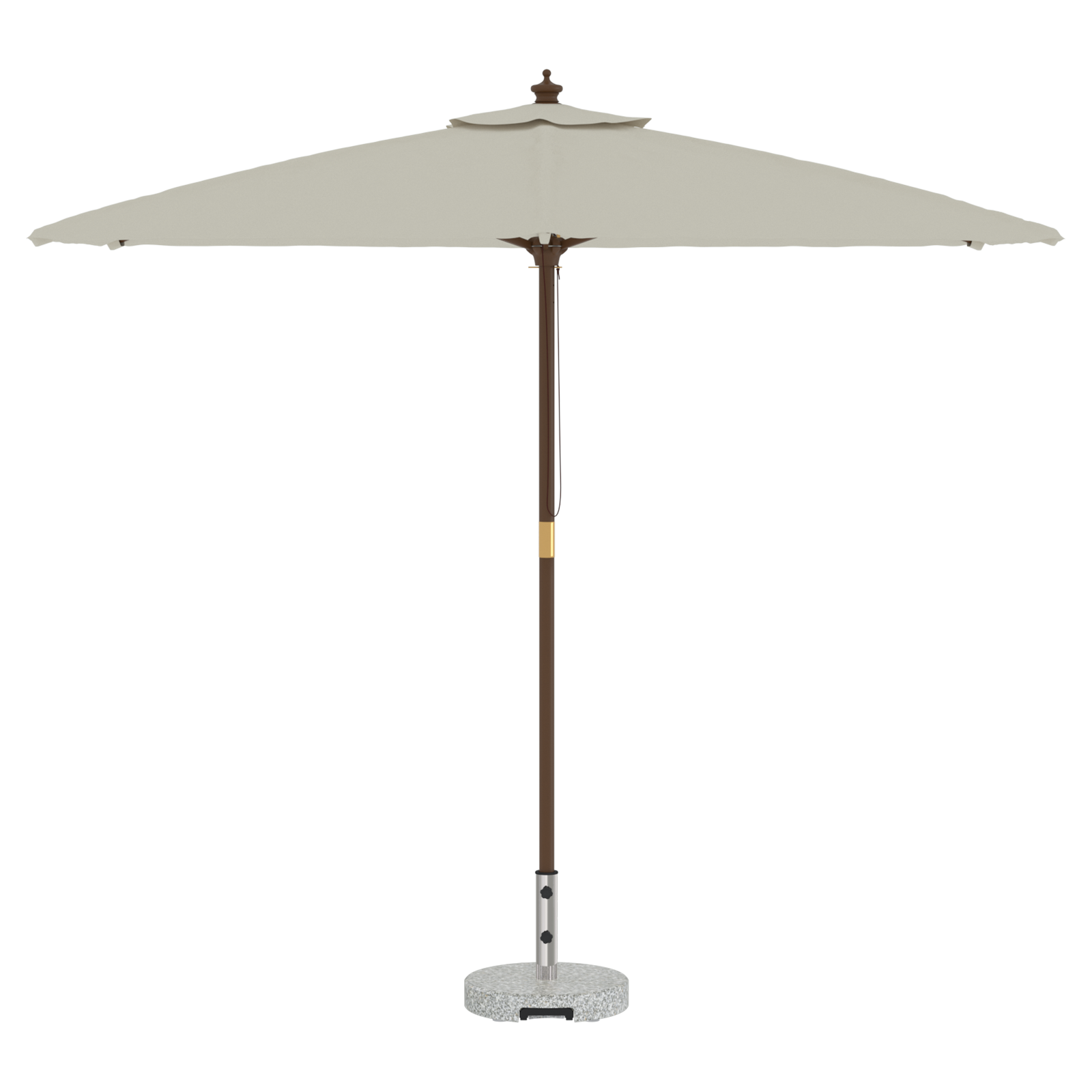 Base de parasol mobile avec poignée Gris Granit 29 kg Ronde Supports pour parasols vidaXL