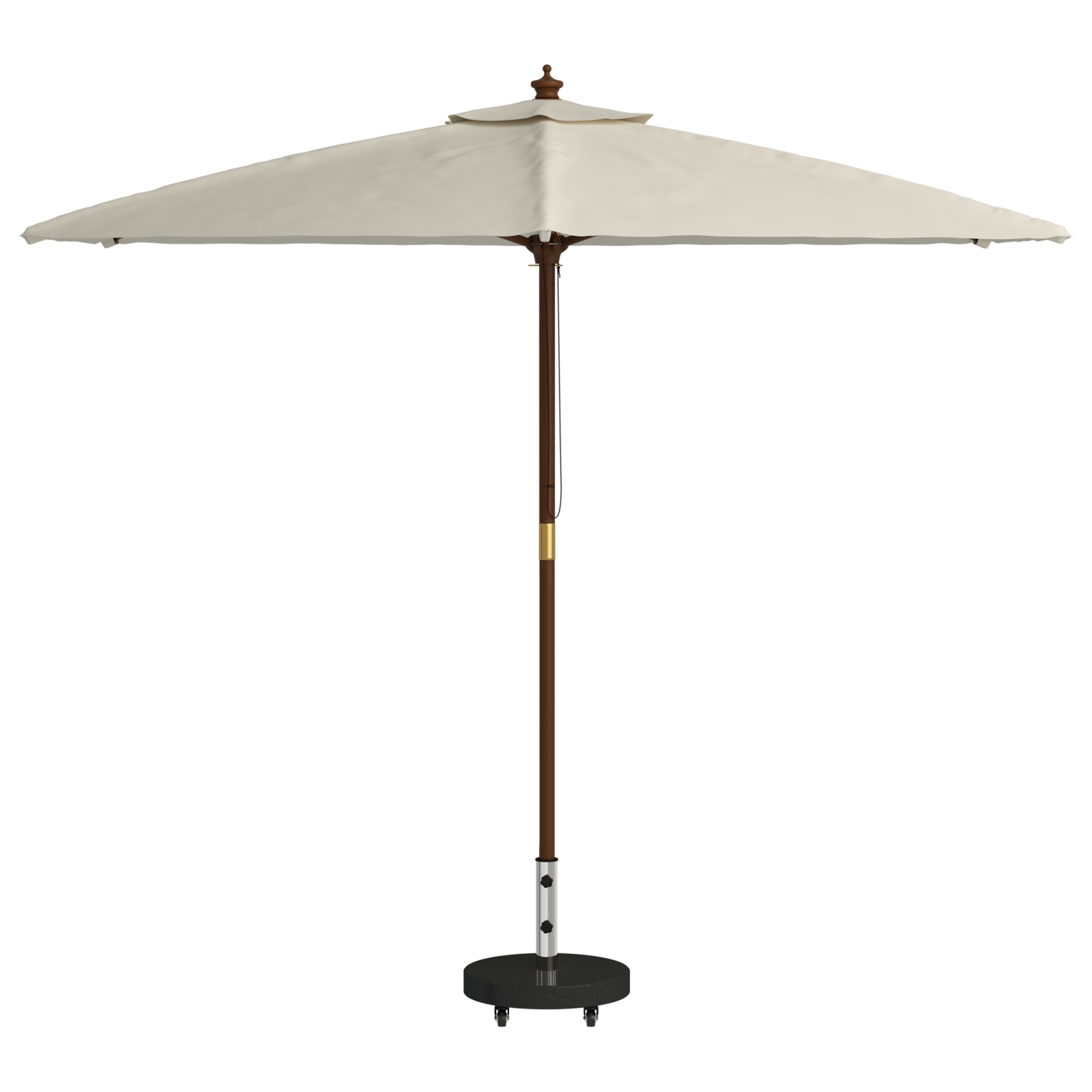 Base de parasol roulable pour poteaux Ø38/48mm - Granit noir, rond de 30kg Supports pour parasols vidaXL