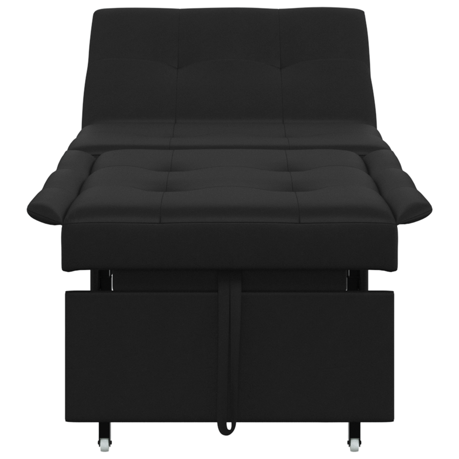 Canapé-Lit avec coussin Noir 67 x 194 x 82 cm Contreplaqué - XIOS