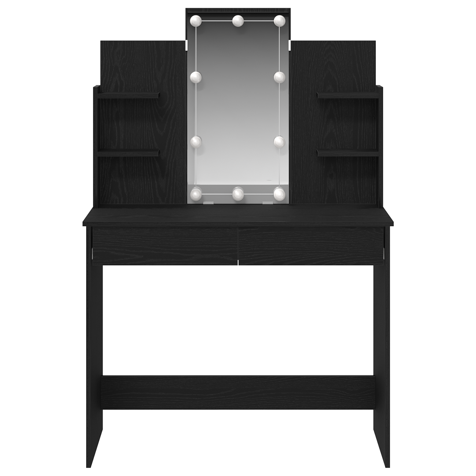 Table de Toilette Chêne noir 96 x 40 x 142 cm Bois d'ingénierie - XIOS