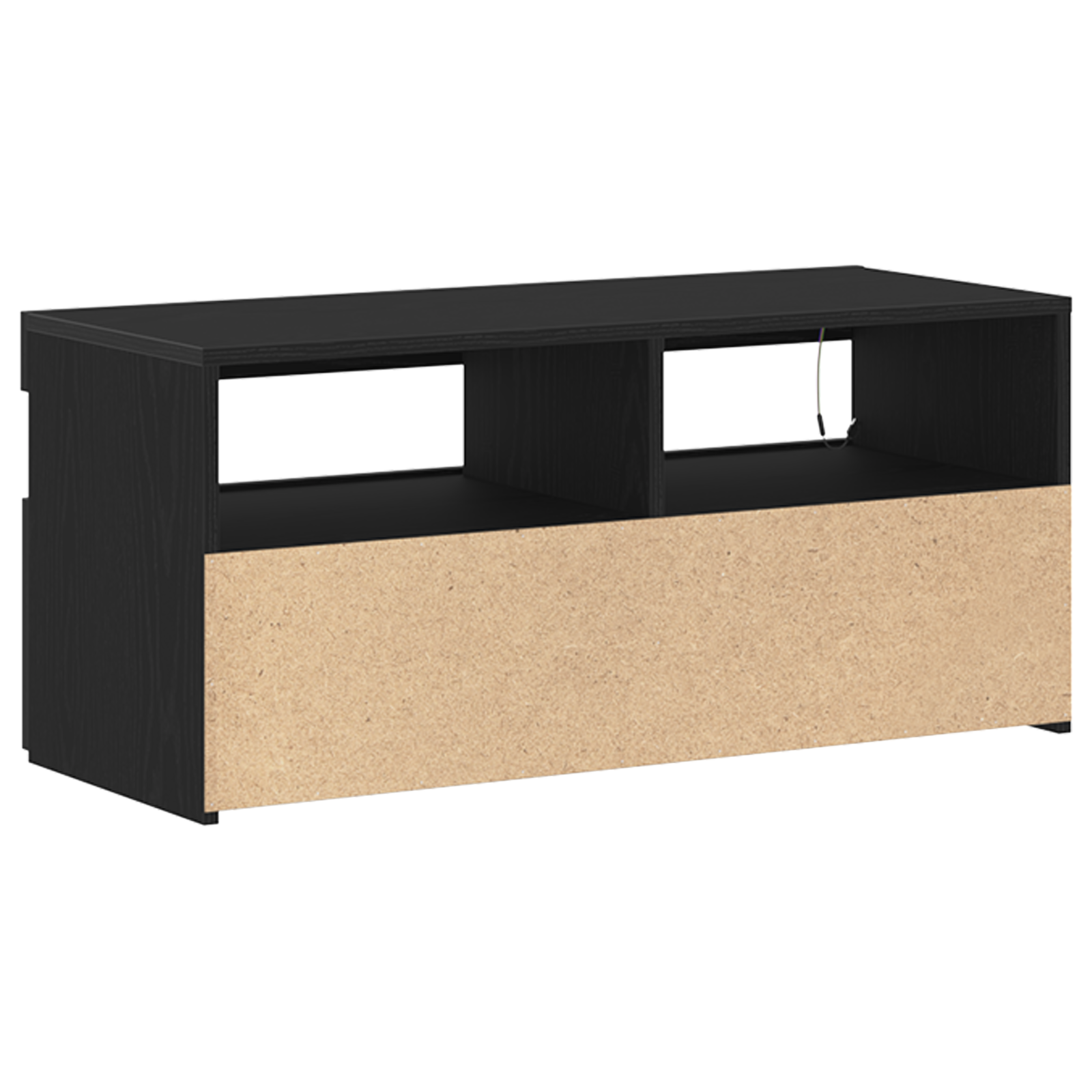 Meuble TV Noir 90 x 35 x 40 cm Bois d'ingénierie - XIOS
