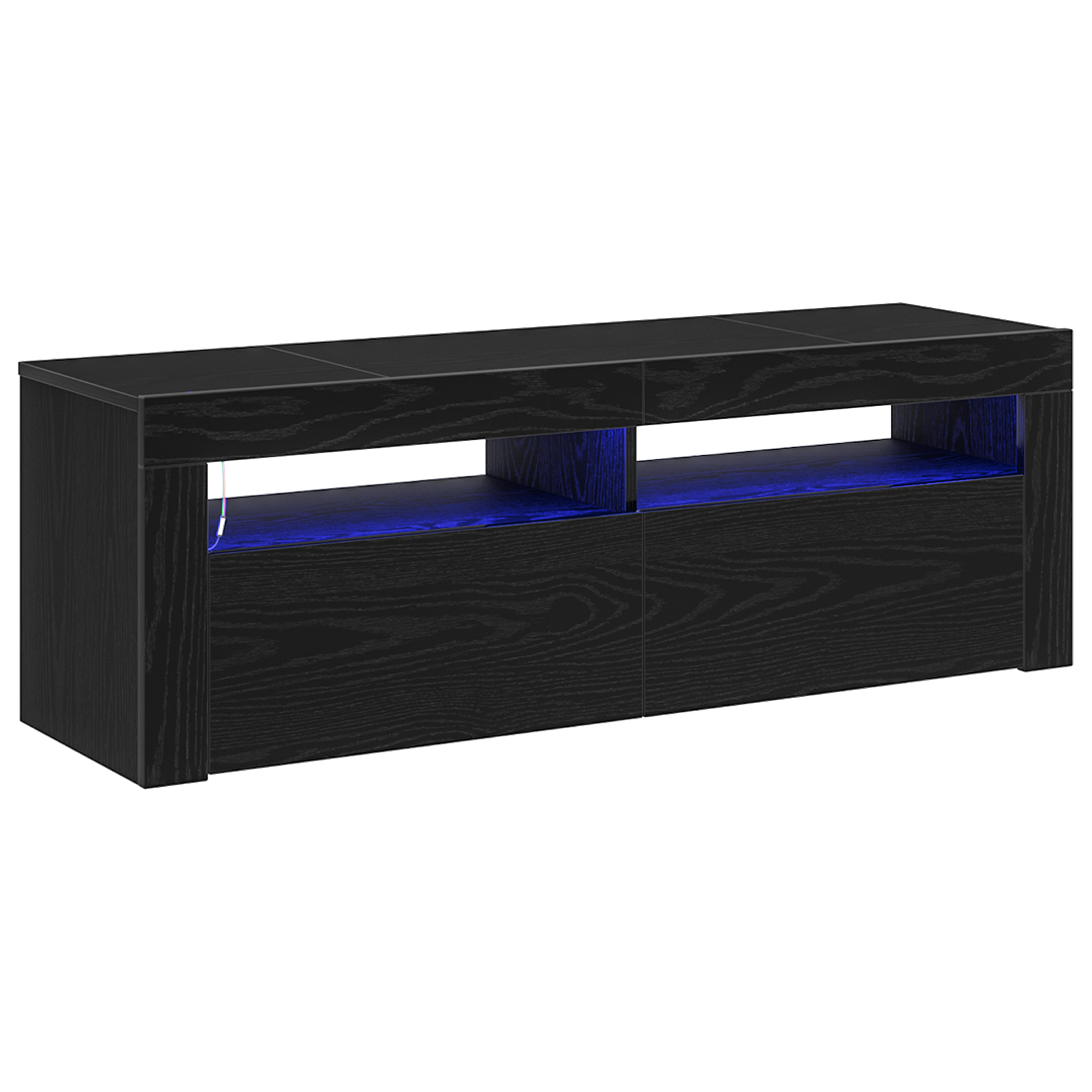 Meuble TV Noir 120 x 35 x 40 cm Bois d'ingénierie - XIOS