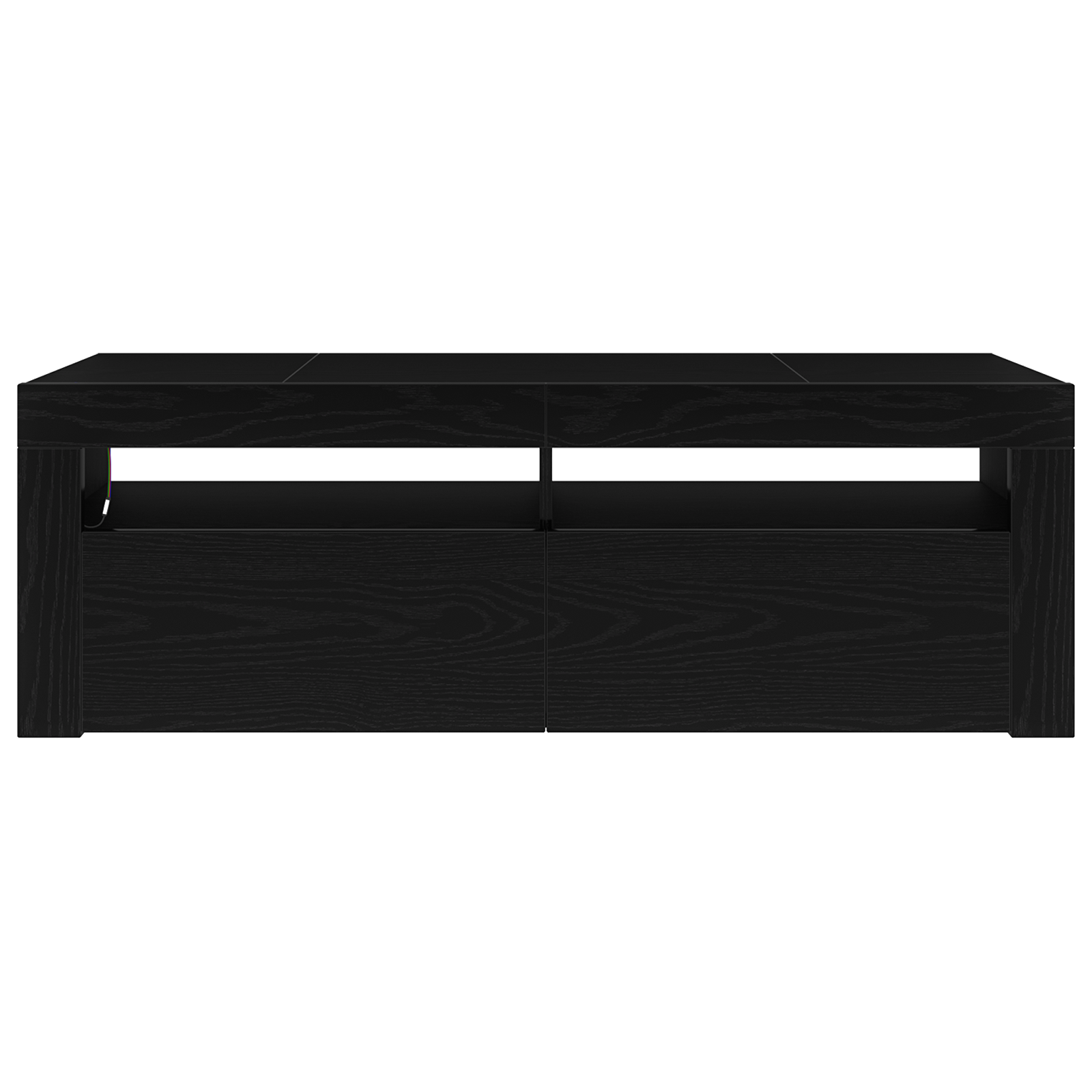 Meuble TV Noir 120 x 35 x 40 cm Bois d'ingénierie - XIOS