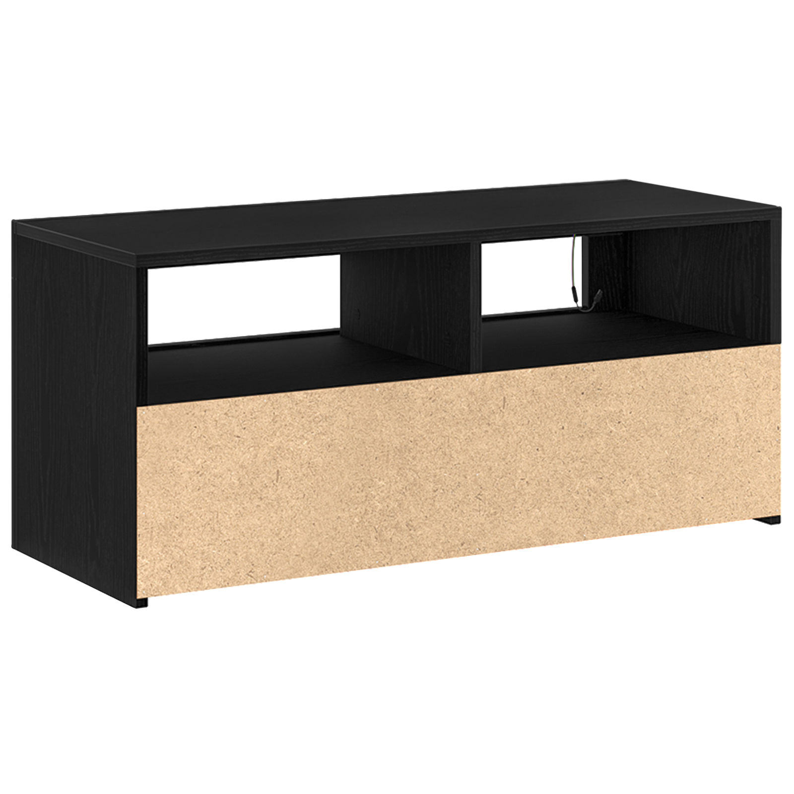 Meuble TV Noir 90 x 35 x 40 cm Bois d'ingénierie - XIOS