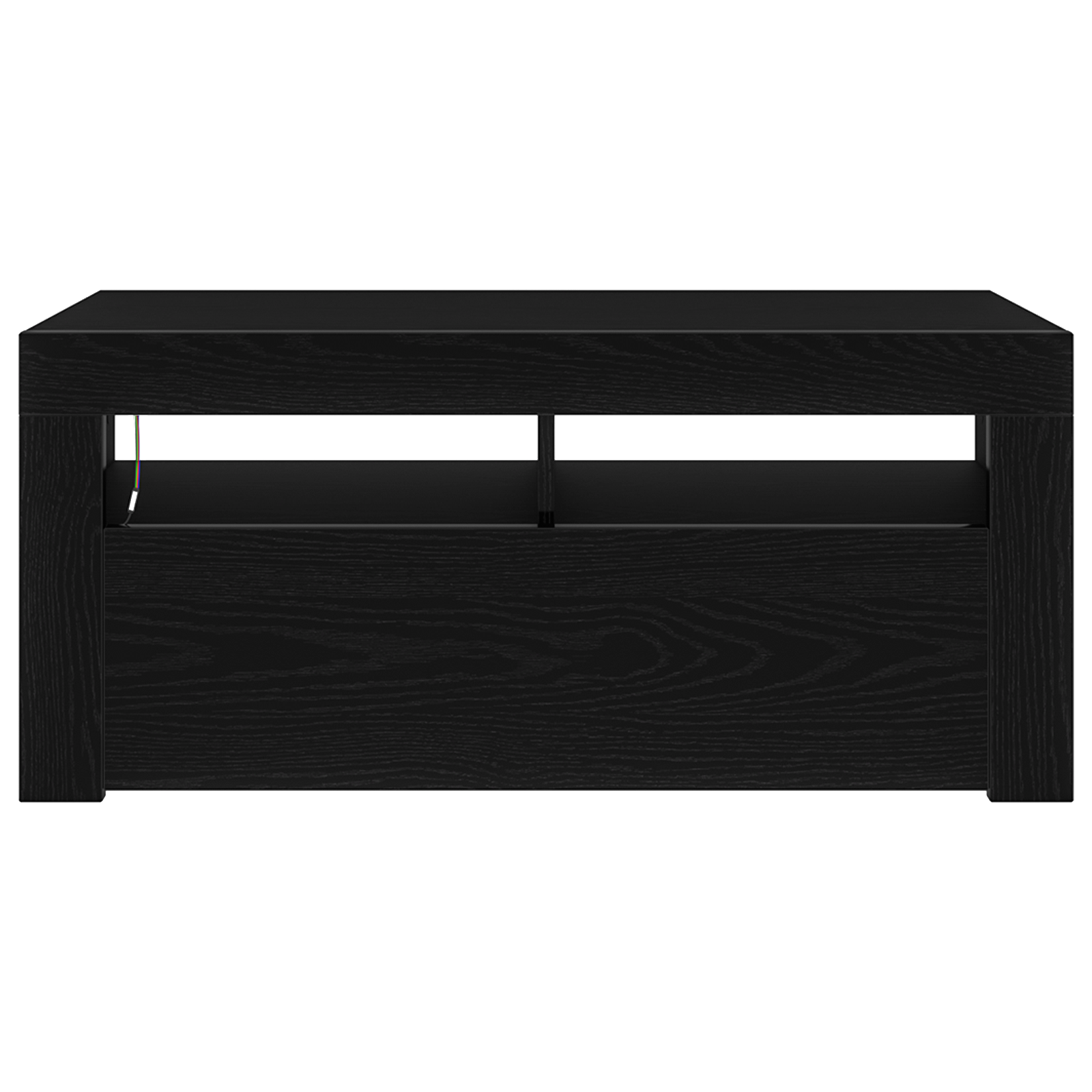 Meuble TV Noir 90 x 35 x 40 cm Bois d'ingénierie - XIOS