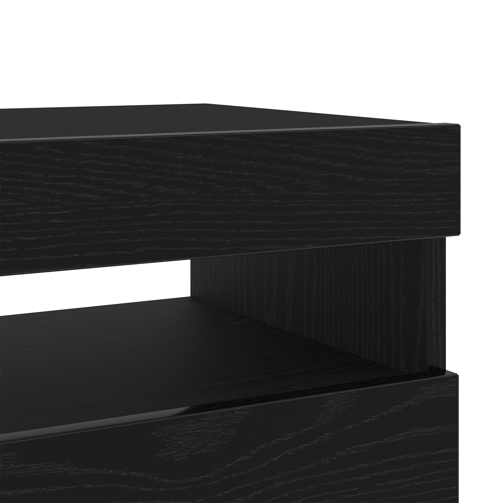 Meuble TV Noir 100 x 35 x 40 cm Bois d'ingénierie - XIOS