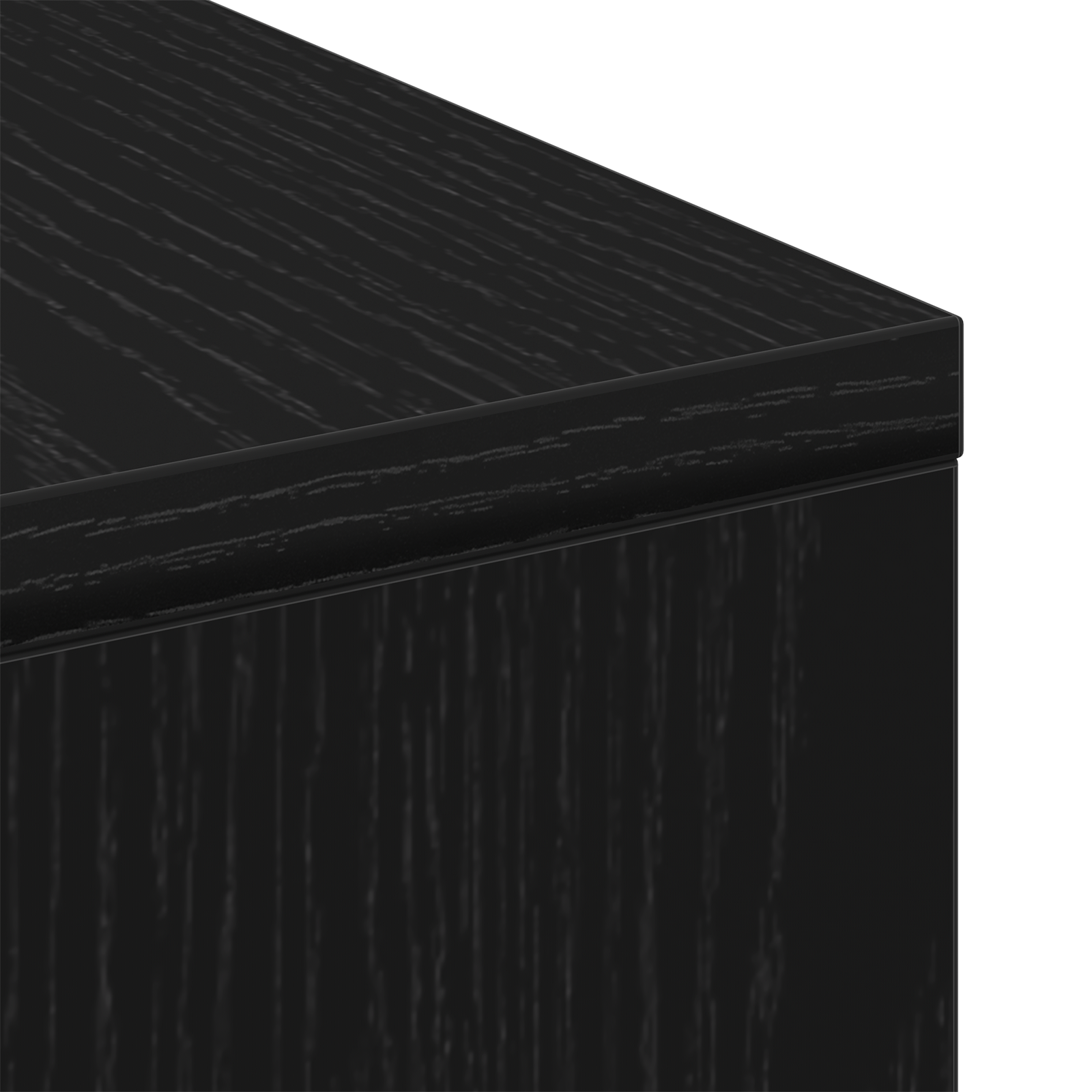Table basse vidaXL en chêne noir 90x90x28 cm en bois d'ingénierie