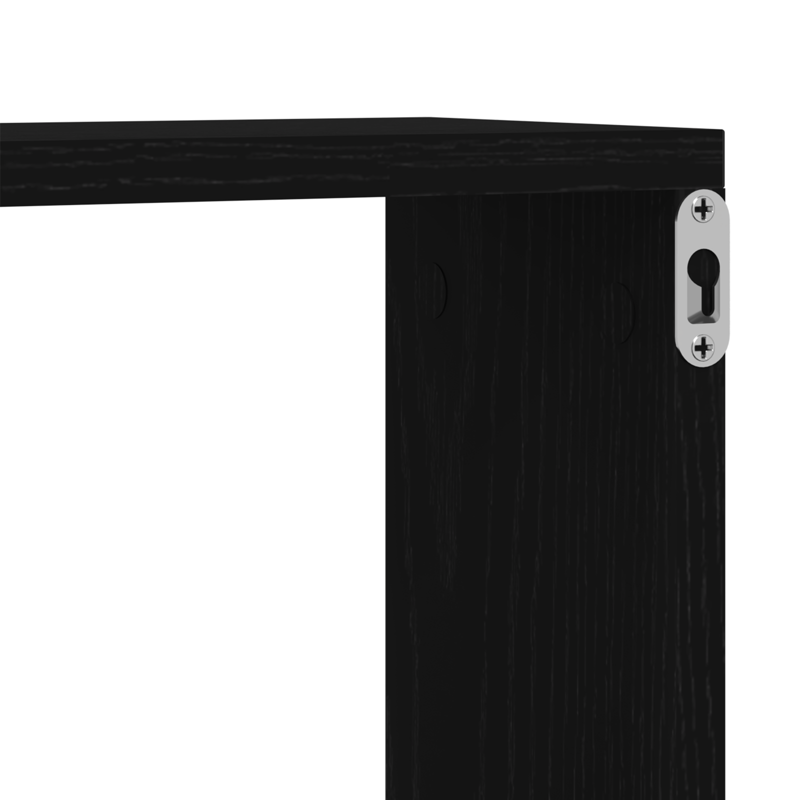 Étagères murales avec étagère 4 pcs Chêne noir 60 x 15 x 23 cm - XIOS