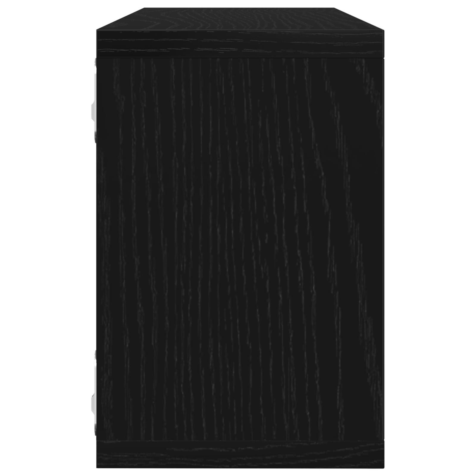 Étagères murales avec étagère 4 pcs Chêne noir 60 x 15 x 23 cm - XIOS